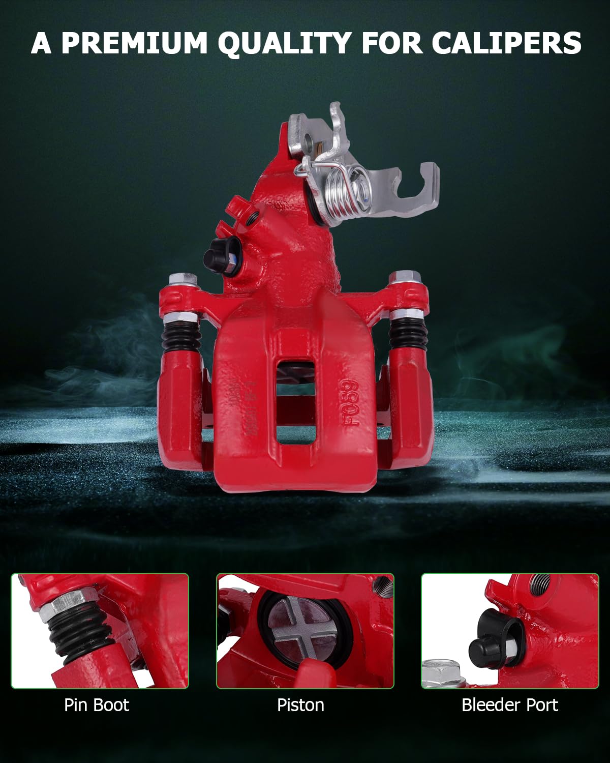 Scitoo Rear Left+Right Brake Calipers With Bracket 19-B2068 19-B2069 Compatible For Honda For Accord 1998-2007