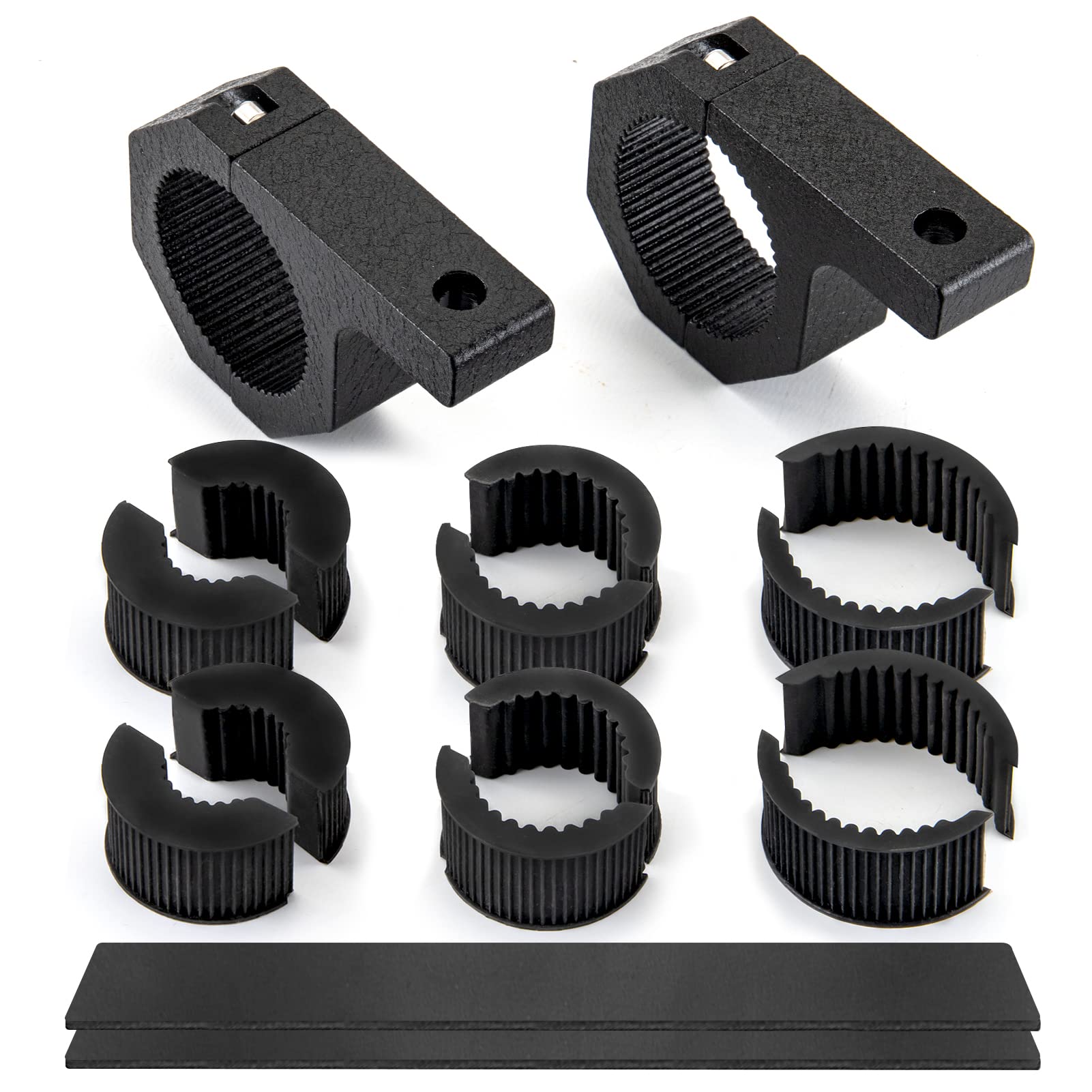 WSays ATV UTV Light Bar Mounts 1/ 1.5/ 1.75/ 2 Clamp Mount Horizontal Bar Round Tube Mount Brackets Kit for Bull Bar/Roof Racks/