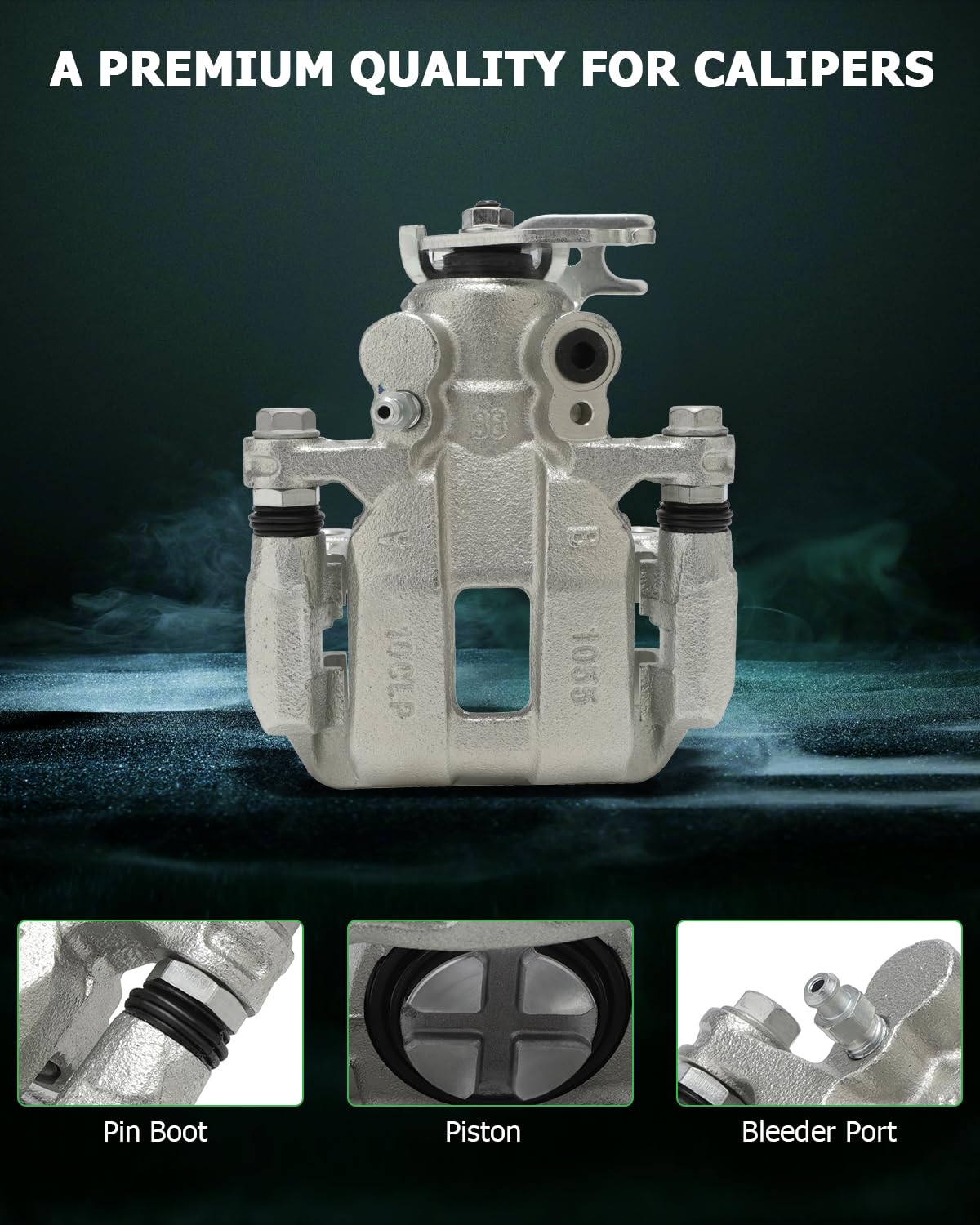 Scitoo Rear Left+Right Brake Calipers With Bracket 19B3358 19B3359 Compatible For Acura Tsx 2009-2014,For Honda For Accord 2008-