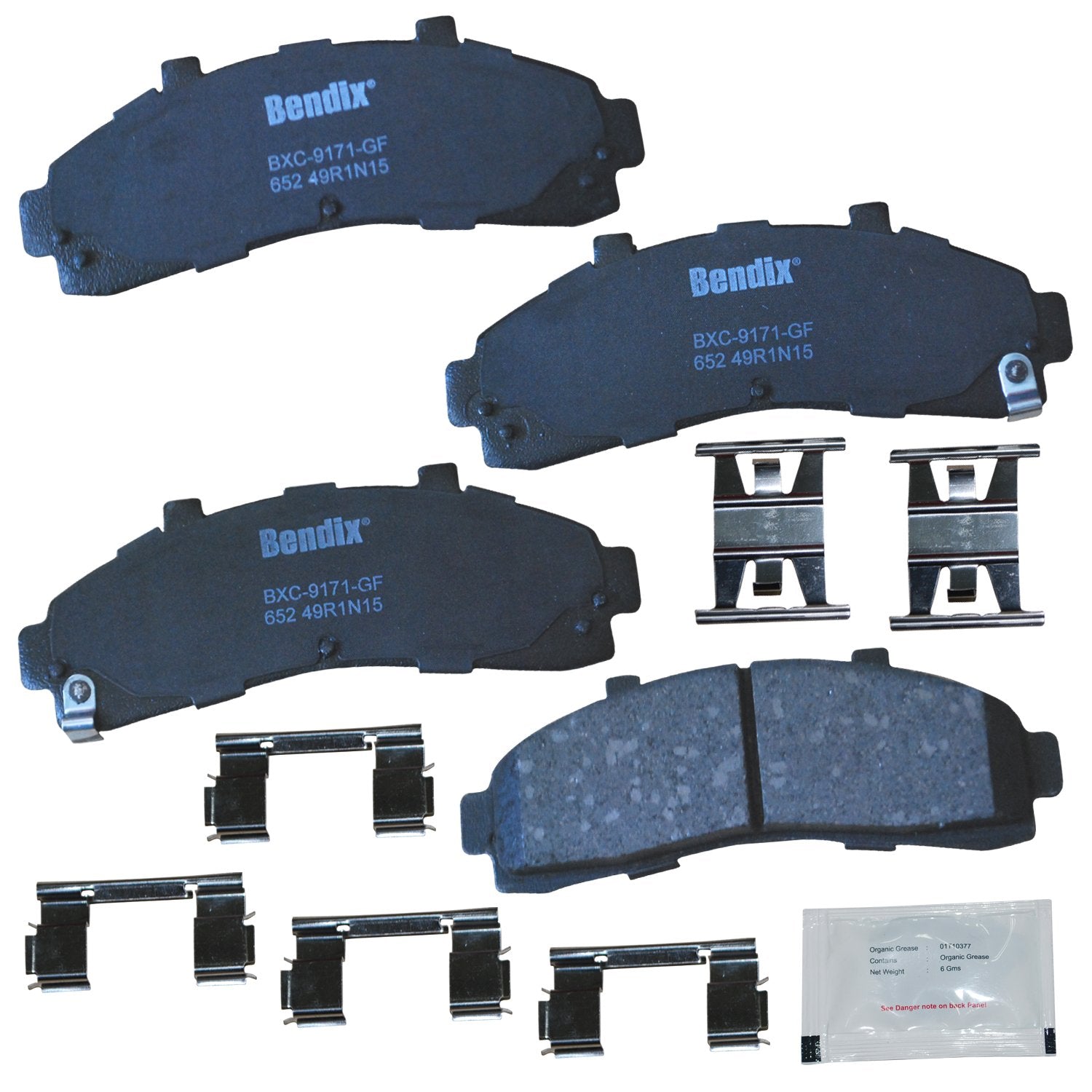Bendix Priority1 Cfc652 Ceramic Front Brake Pads For Select Models Ford Explorer, F-100 Ranger, Mazda B2300, B2500, B3000, B4000