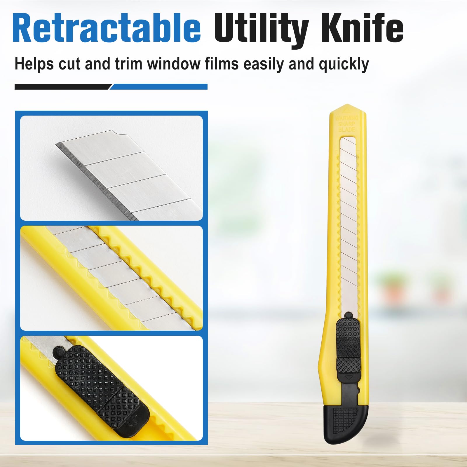 Rabbitgoo Window Tint Kit, Window Privacy Film Installation Tint Tools, 3 Pieces Easy To Apply Privacy Window Film And Car Glass