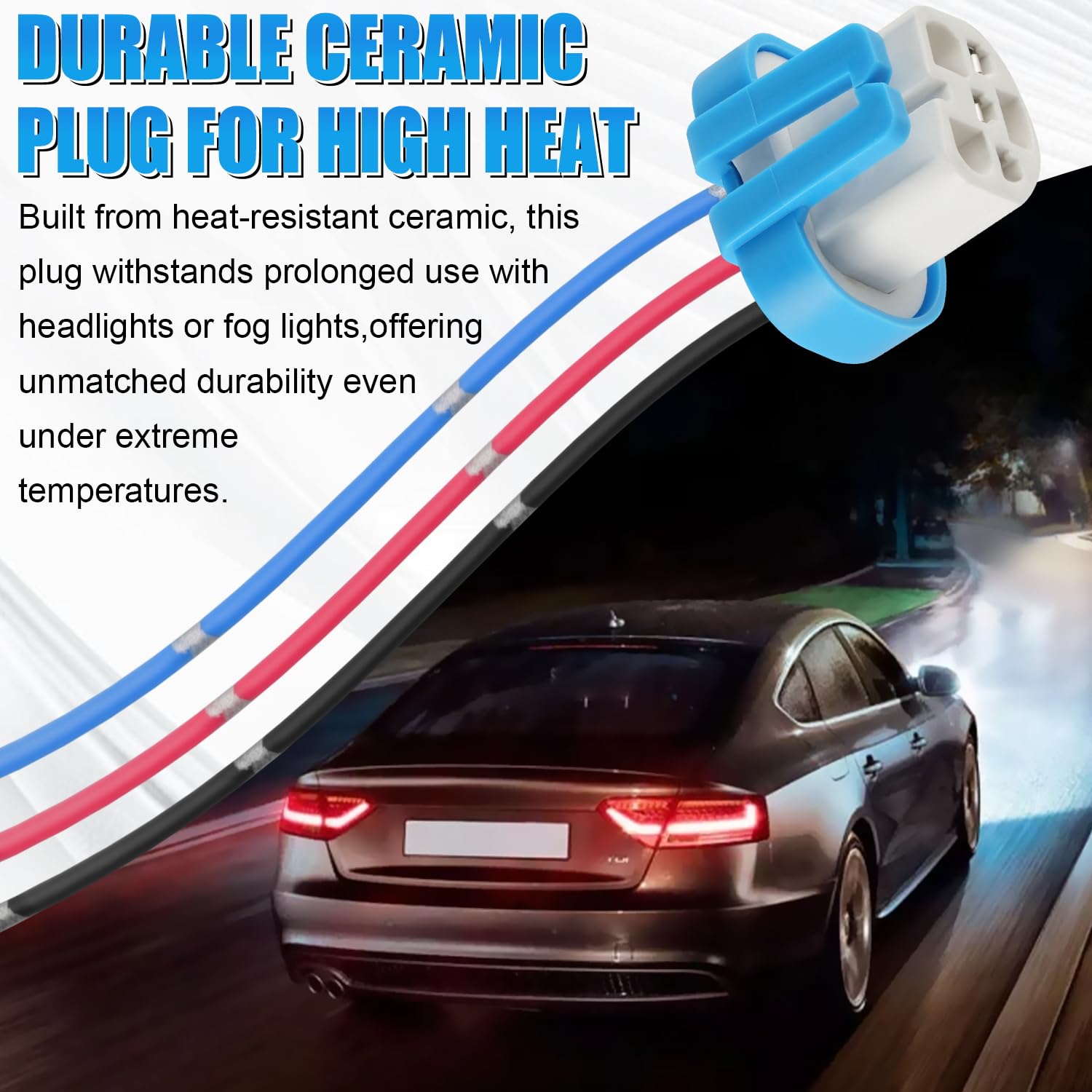 Ibrightstar 9007 9004 Hb1 Hb5 Female High Temperature Ceramic Adapter Wiring Harness Sockets Wire For Headlights Or Fog Lights