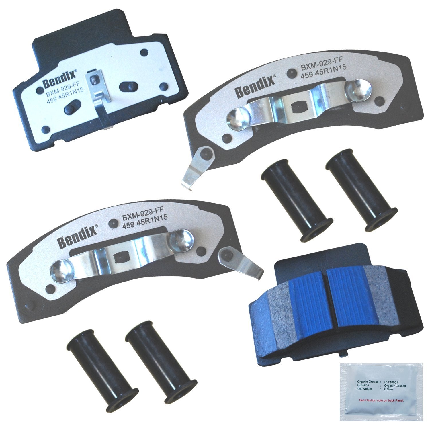 Bendix Fleet Metlok Mkd459Fm Semi-Metallic Front Brake Pads For Select Models Chevrolet C35, C3500, C3500Hd, Express 2500, 3500,