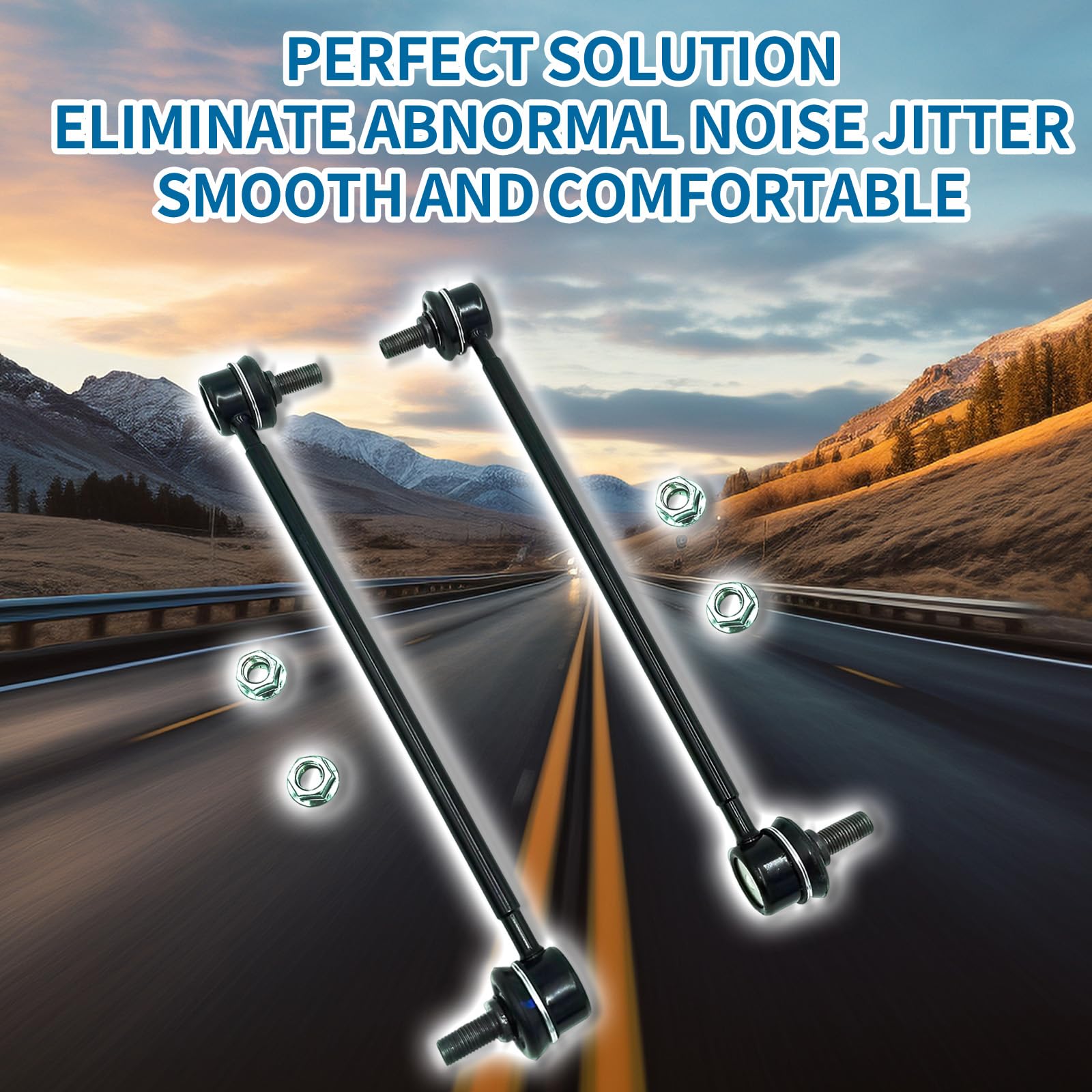 Xcpmc Front Sway Stabilizer Bar End Link 2 Pcs Left & Right|Replacement For Escape Tribute Eclipse Endeavor Galant Outlander Rav