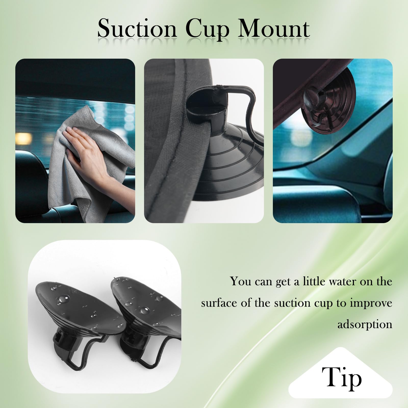 39.37 * 19.76'' Car Shades for Back Windows Baby,Sun Protection & Heat Blocking Back Window Sun Shades for Cars with 6 Suction C