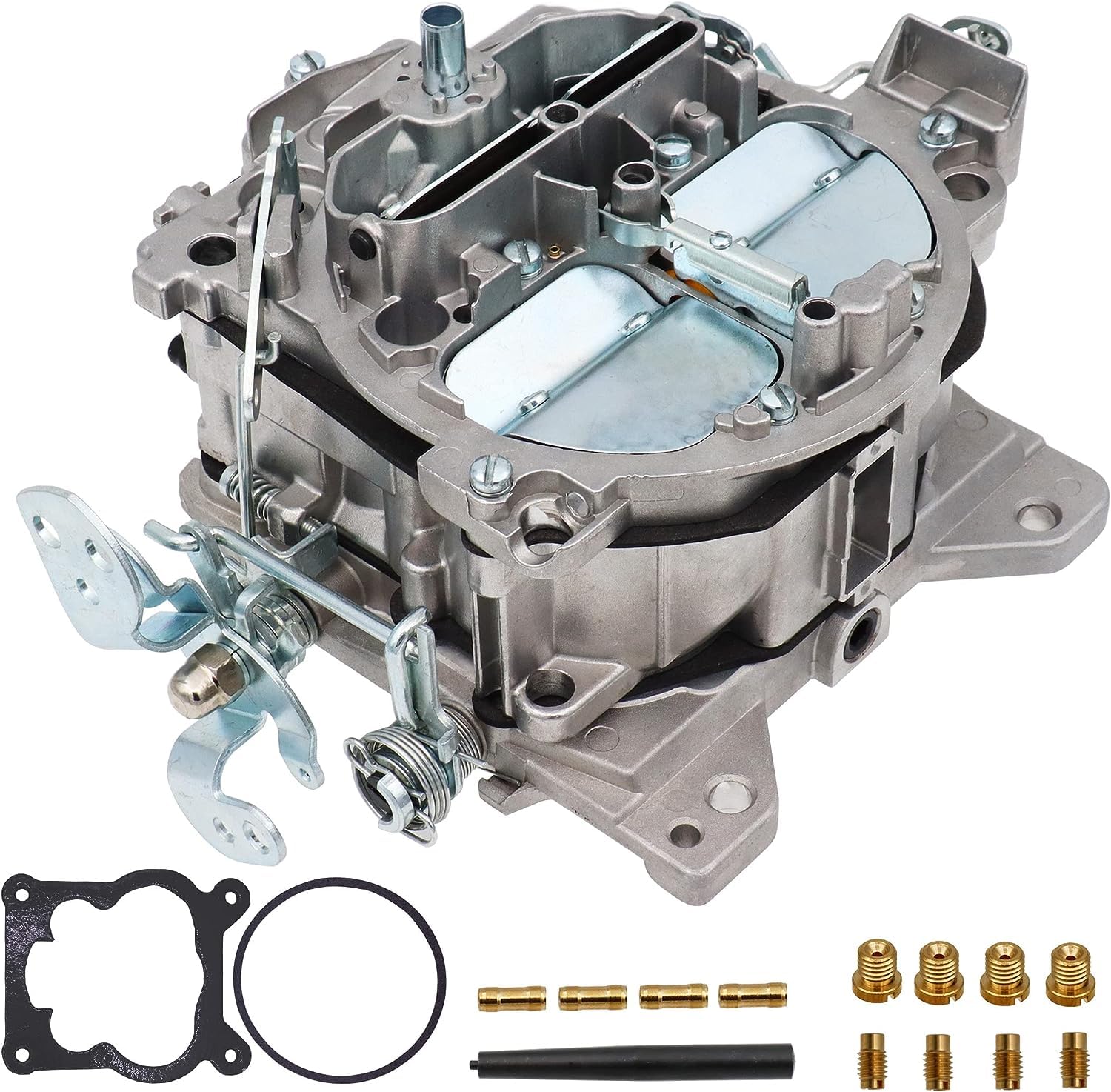 SOASEMBE Rochester Quadrajet Carburetor 4 Barrel 750 CFM for Chevy 327/350/427/454, 1966-1973, 4MV-Div