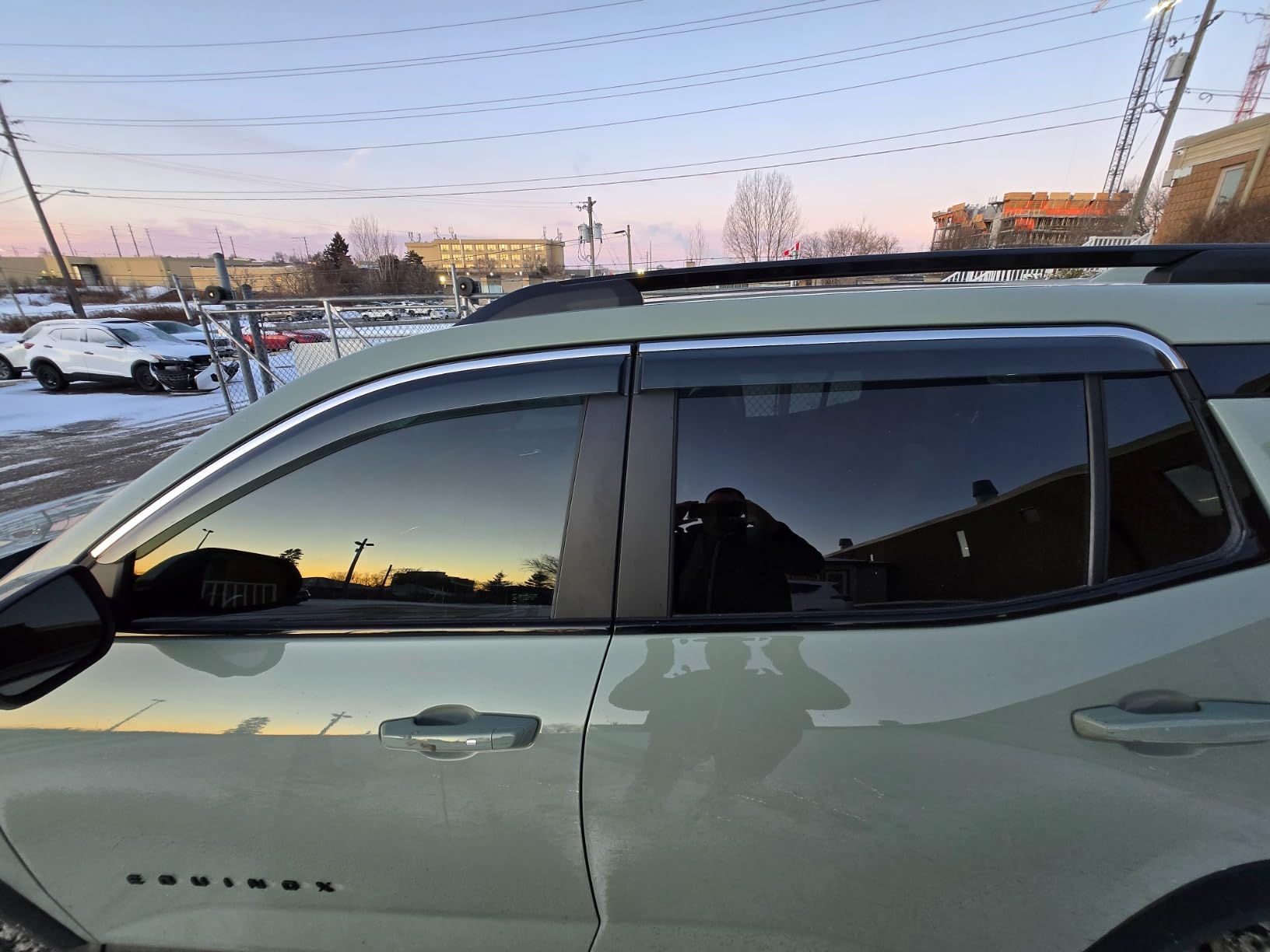 Vesul Compatible With 2025 Chevy Equinox (Not For Ev) Window Deflectors Oem-Style Rain Guards 4-Piece Set No-Drills Installation