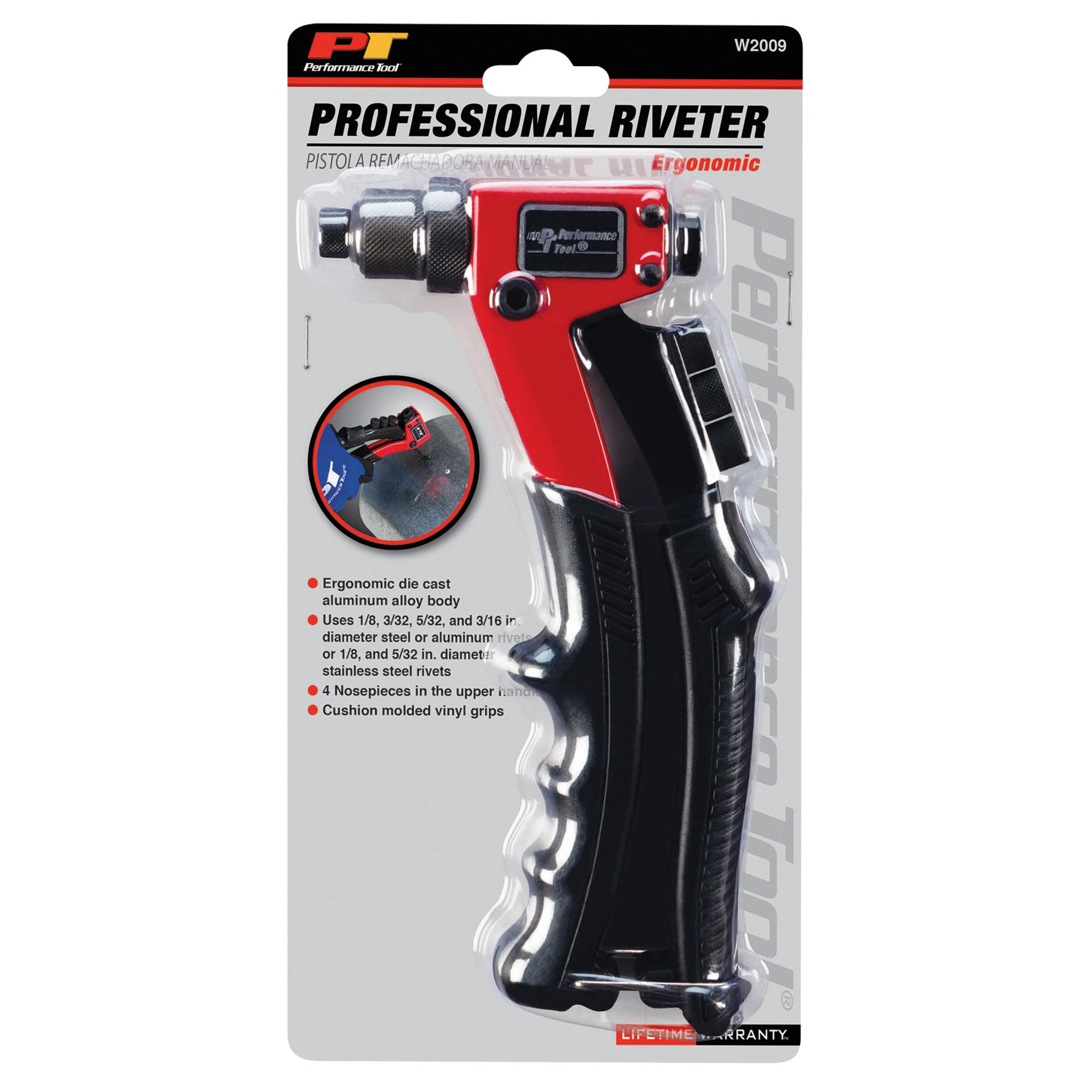 Performance Tool W2009 Professional Hand Rivet Gun