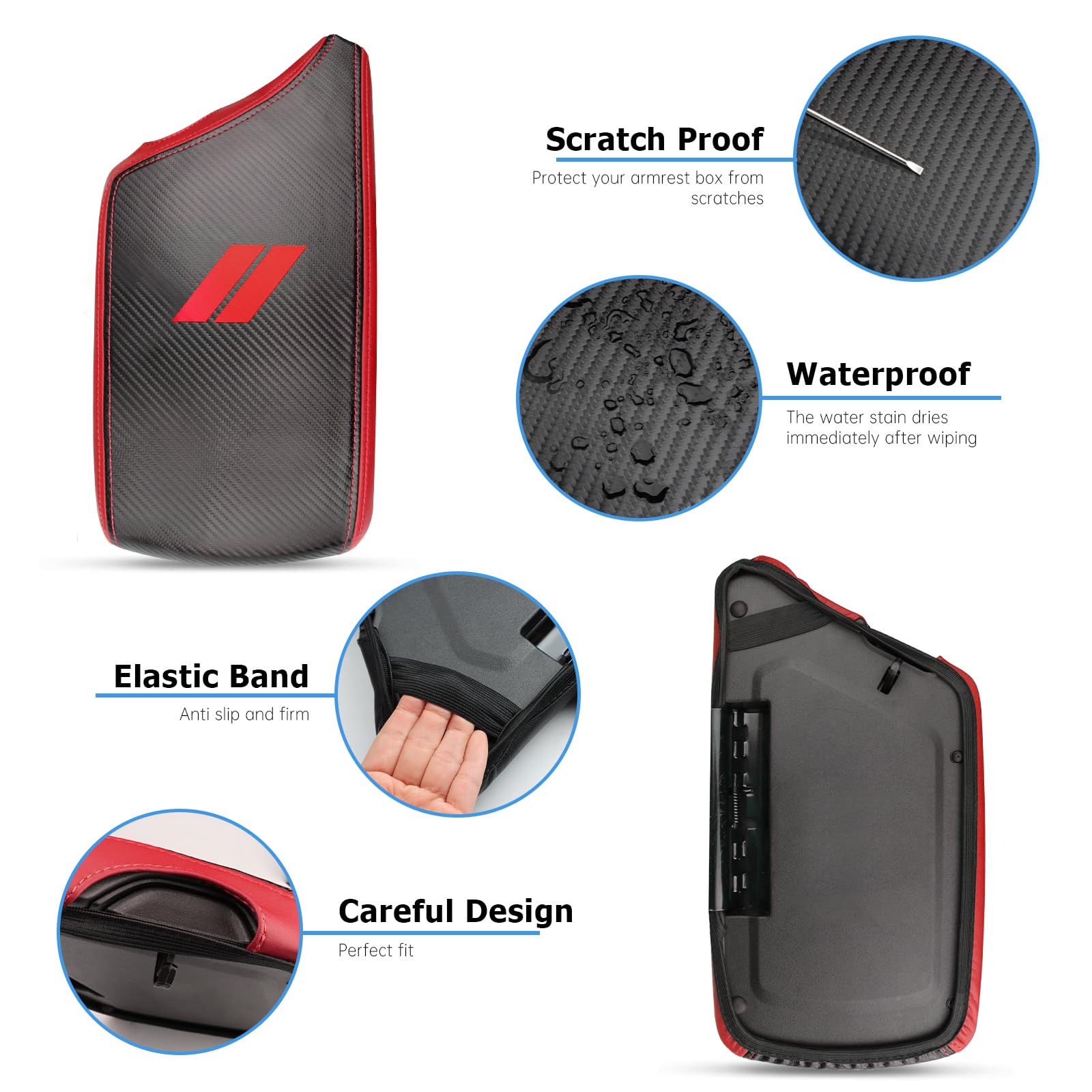 Intget Car Center Console Cover For 2023 2022 Dodge Challenger Accessories 2021 2020 2019 2018 2017 2016 2015 Armrest Cover Inte