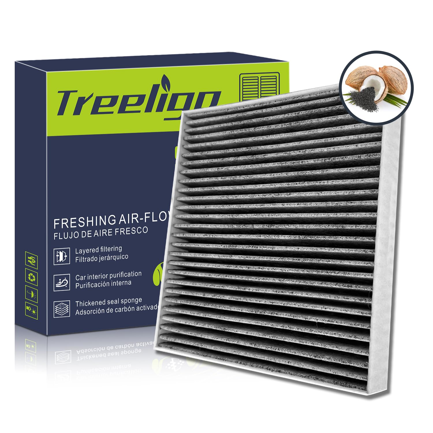Treeligo Cf10729 Cabin Air Filter, Replacement For Chrysler Cirrus 2007 2008 2009 2010 Dodge Avenger 2008-2014 Chrysler 200 2011
