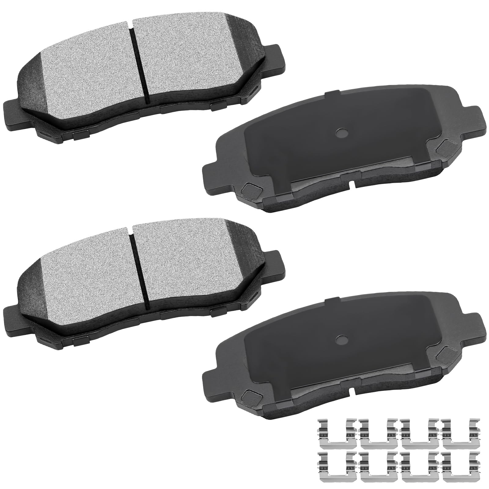 Cciyu D1623 4Pcs Front Ceramic Brake Pads Kits 2015-2016 For Chrysler 200,2013-2016 For Dodge Dart