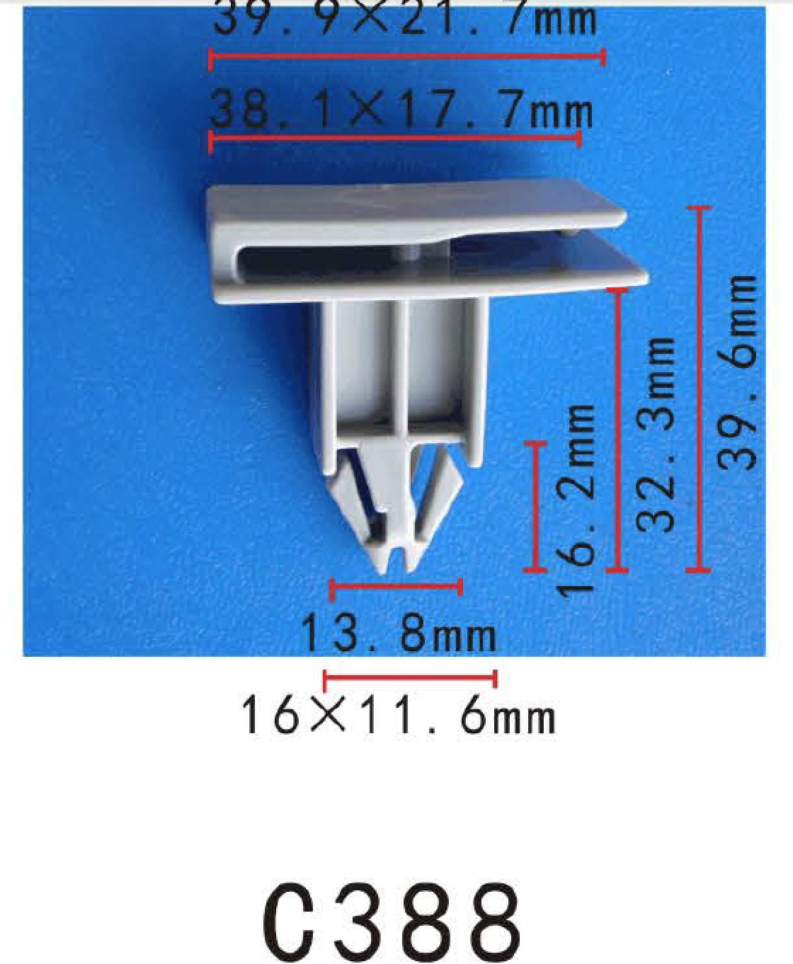 Autobahn88 Cowl Panel Clip, Compatible With Gm (Oem: 10431761) (Pack Of 20)