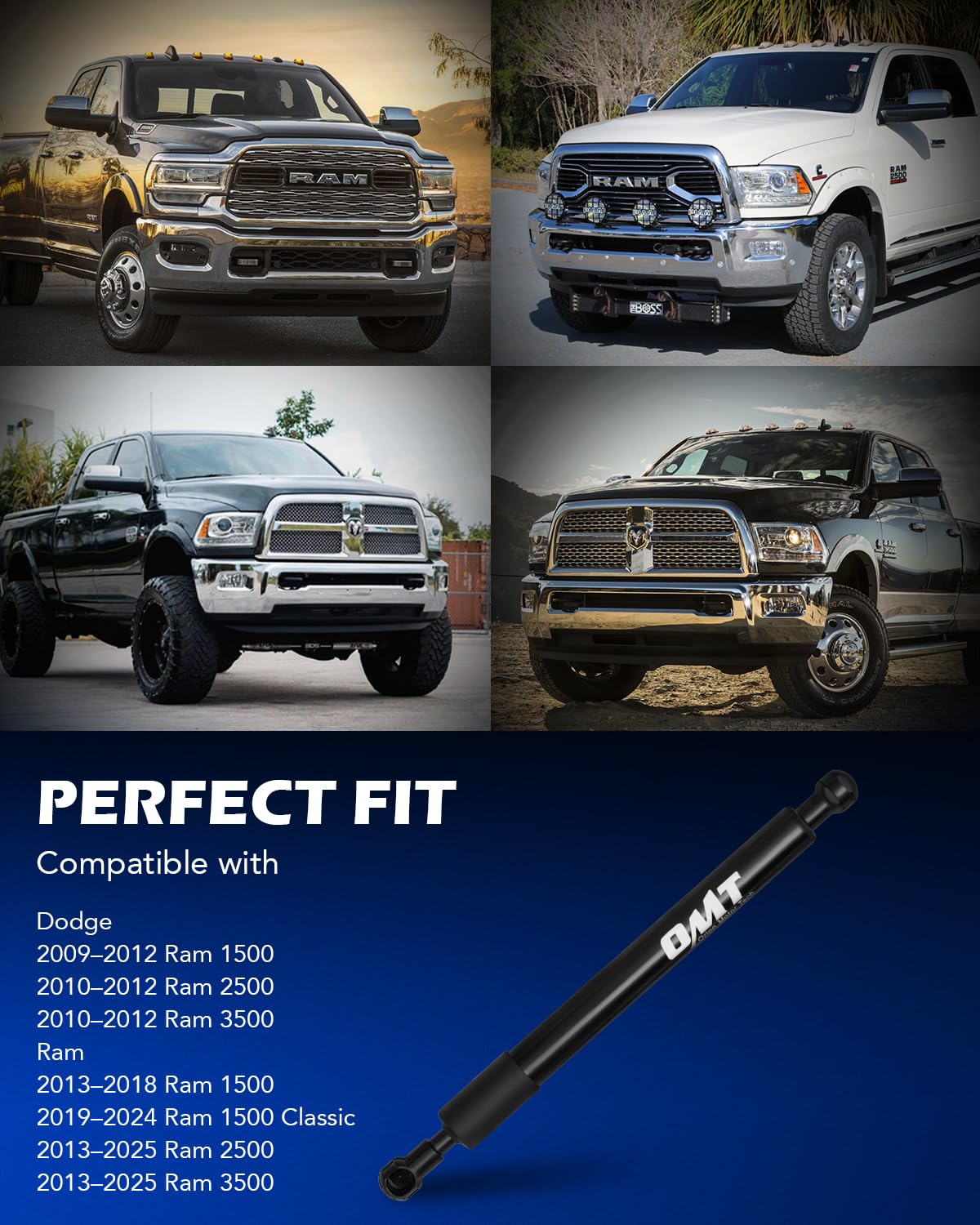 Orion Motor Tech Truck Tailgate Assist, Pickup Tailgate Lift Assist Kit, Truck Accessory Compatible with 2009 2010 2011 2012 201