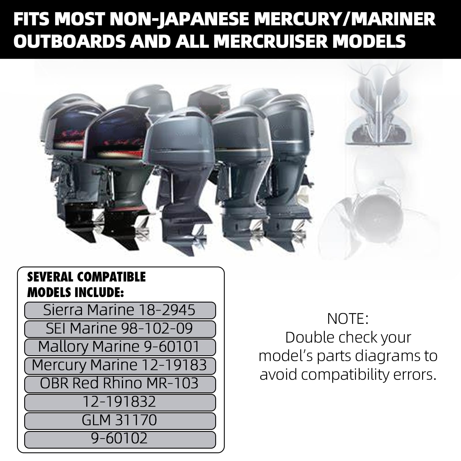 Tongas (24-Pack, Blue) Lower Unit Drain Screw Gasket Compatible With 3/8"-16 Drain Fill Screw, Marine Outboard Lower Unit Seals, Replacement For Most Non-Japanese Mercury Mariner Outboard & Mercruiser
