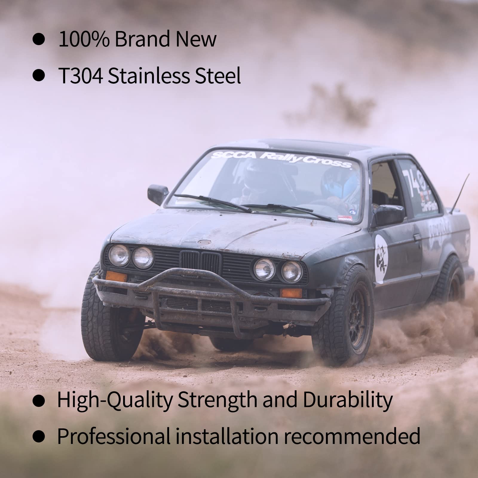 Fgjqefg 3 Inch 90 Degree Diy Custom Mandrel Exhaust Pipe Tube Pipe, T304 Stainless Steel, Universal Fit, 15.74 Inch End To End L