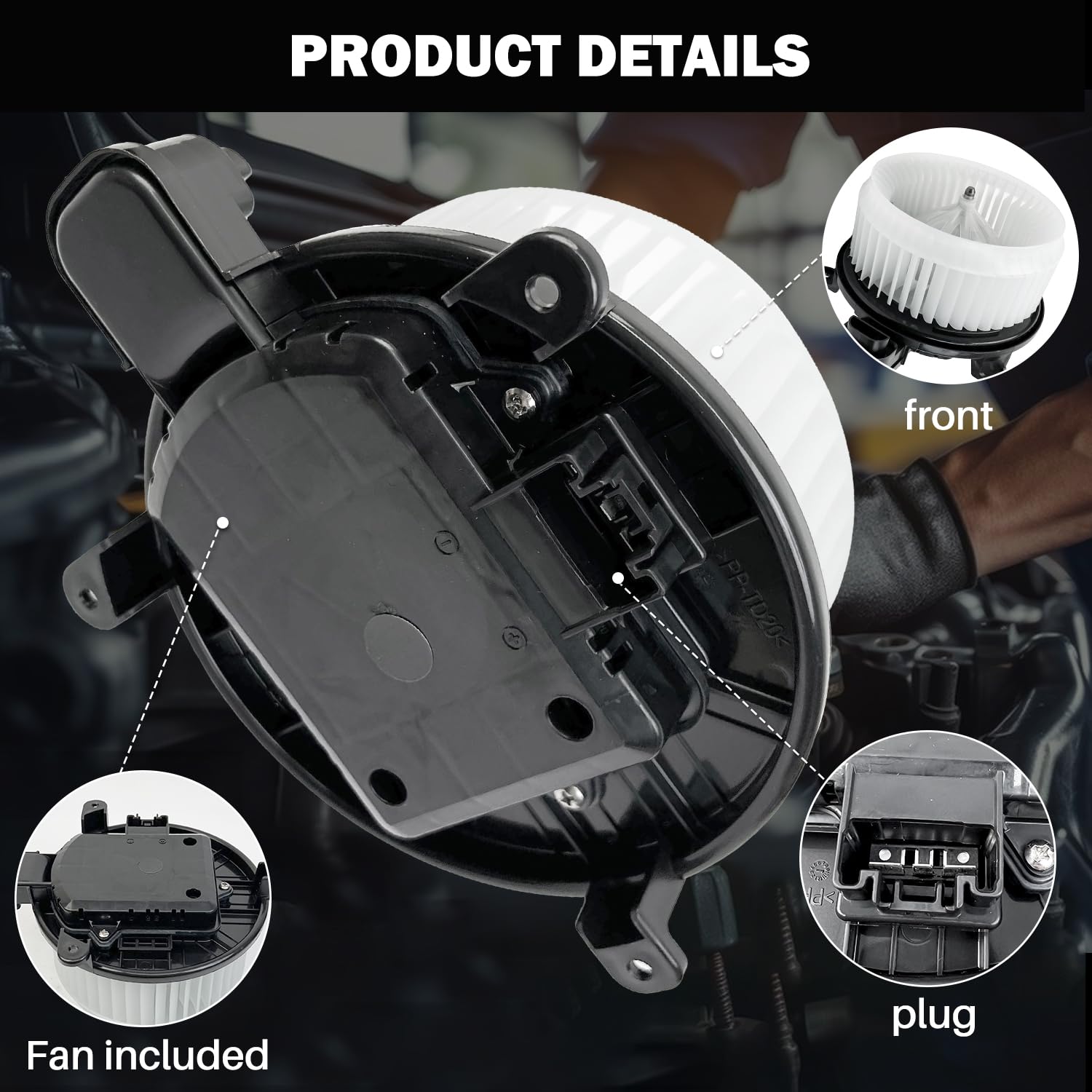 Aspligo 700298 Ac Heater Blower Motor Fan Assembly Fit For Toyota Sienna 2011-2020 , Sequoia 2008-2022,For Lexus Es350 2015,Es30