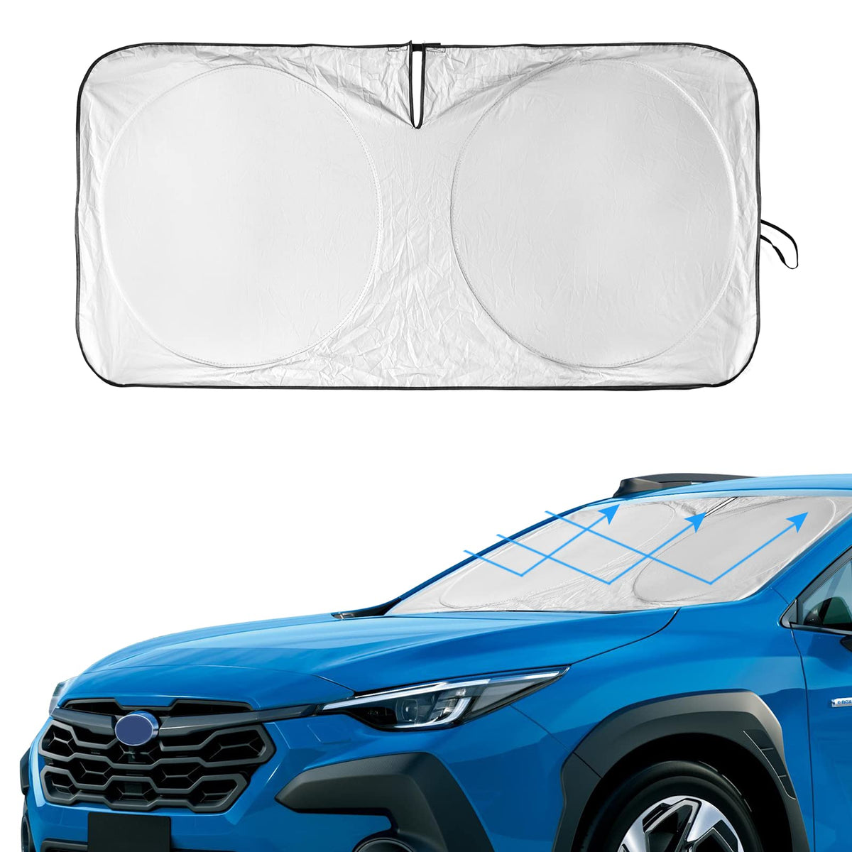Car Windshield Sun Shade Compatible With Subaru Crosstrek 2021 2022 2023 Front Window Sunshades For Xv Crosstreck 2012-2023 Sun