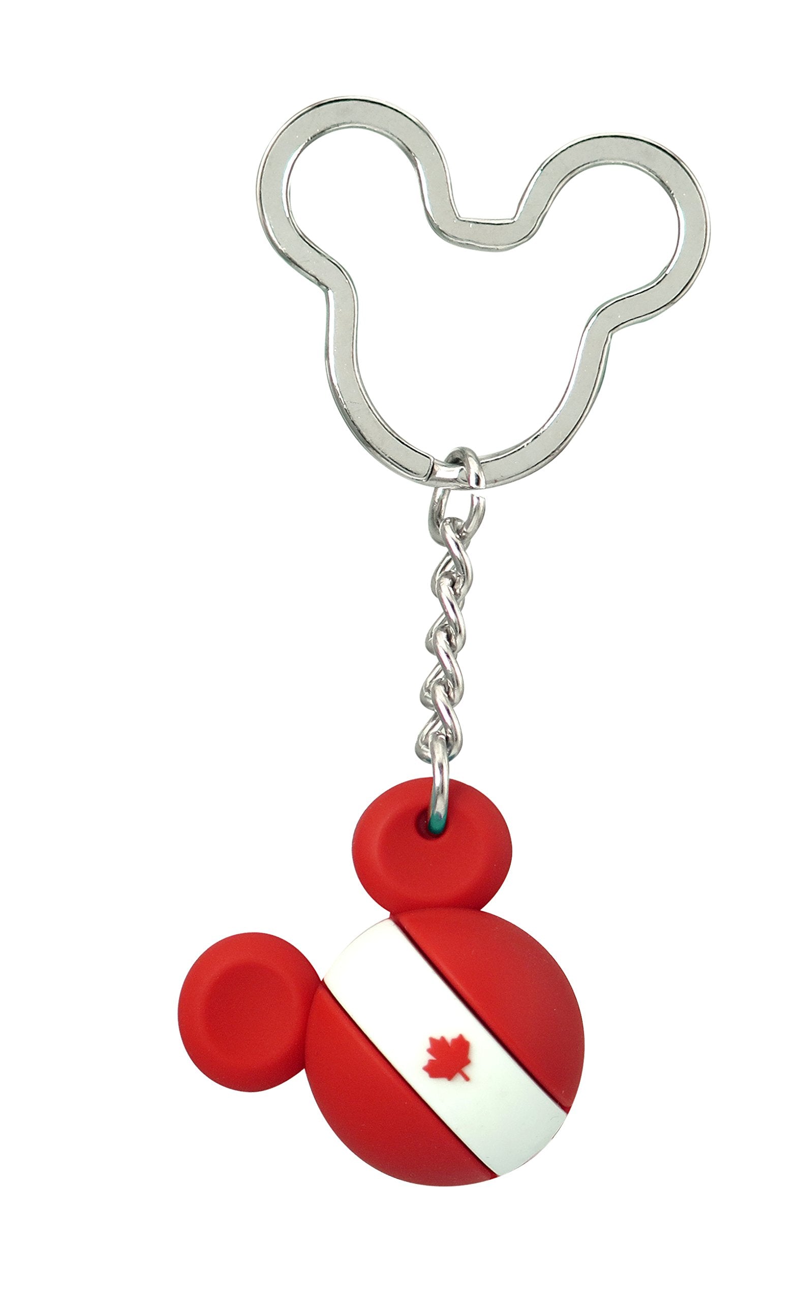 Disney Mickey Icon Ball Key Ring - Canada Key Accessory, 3''