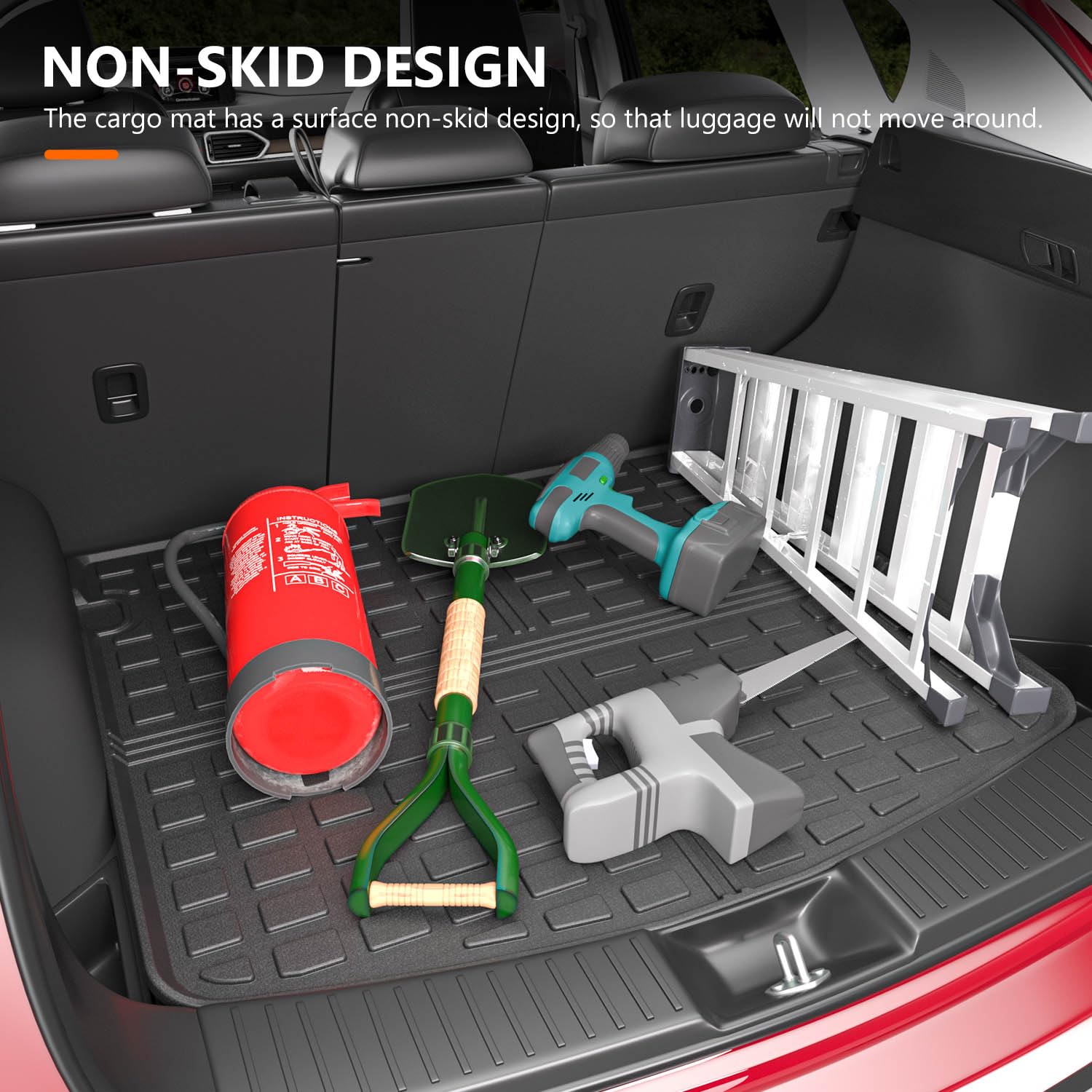 powoq Trunk Mat for 2023-2024 Mazda CX-5, All Weather Cargo Liner, Rear Cargo Mat, Durable Protection, Compatible with 23-25 CX-5