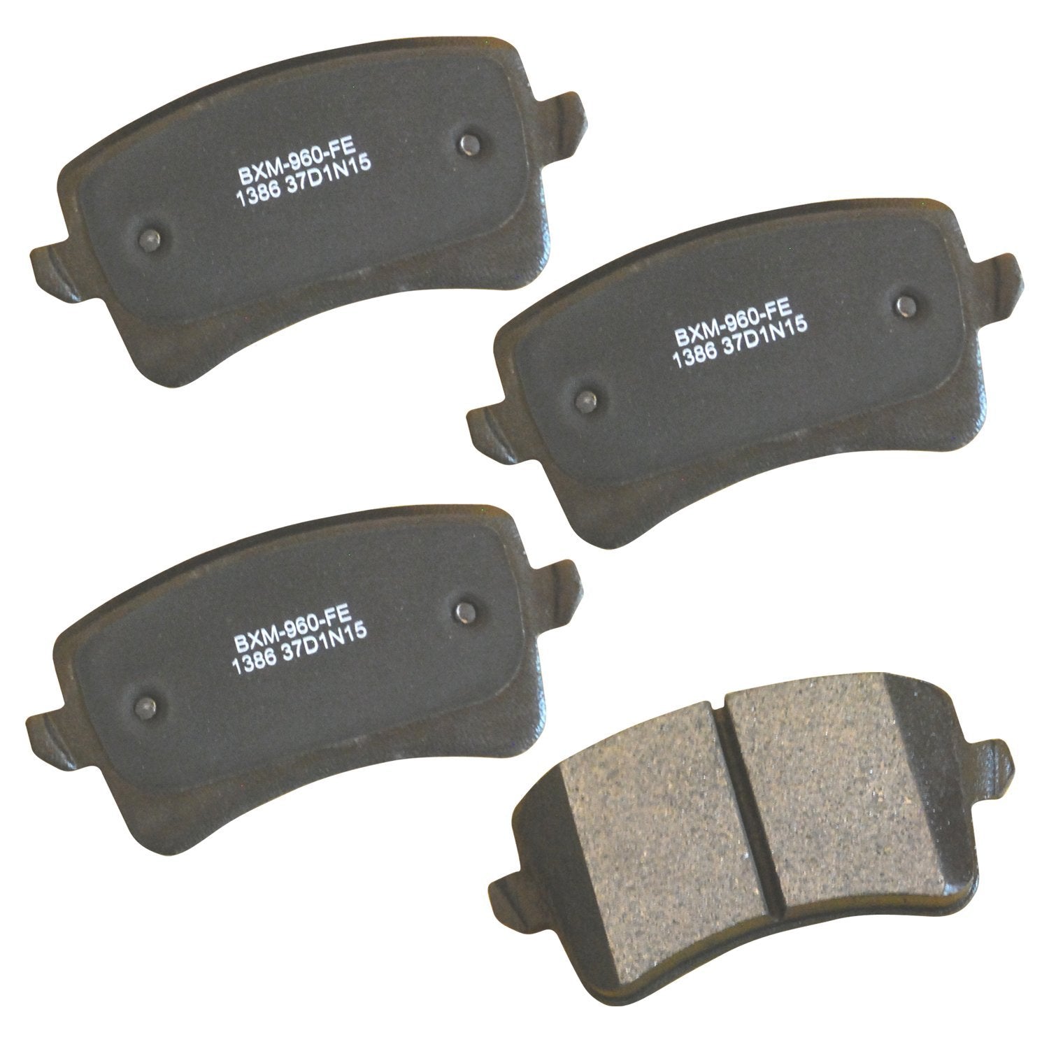 Bendix Premium Sbm1386 Semi-Metallic Rear Brake Pads For Select Models Audi A4, A4 Allroad, Quattro, A5, A5 Q5, S4, S5, Sq5