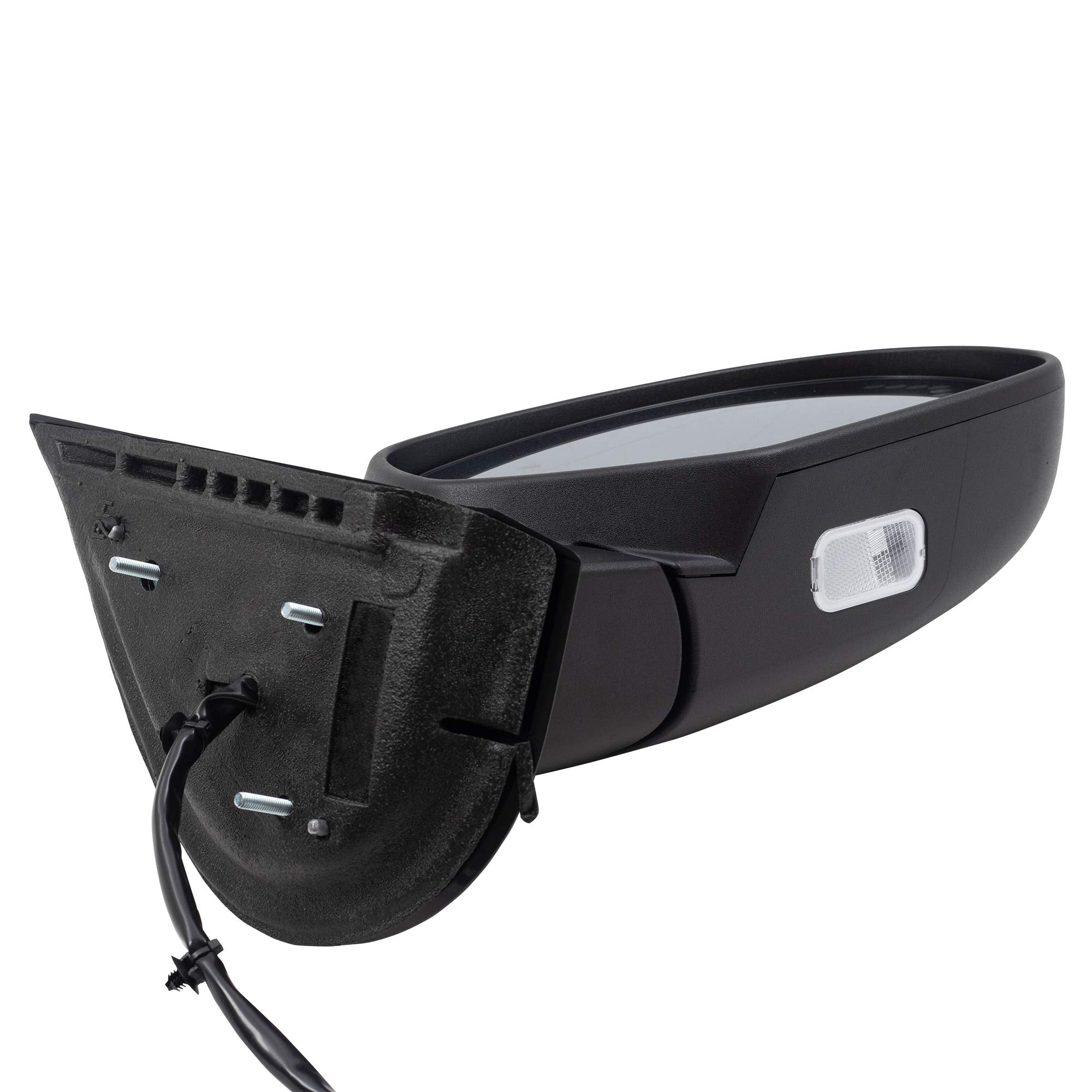 Brock Replacement Passenger Power Folding Door Mirror Heated Memory Puddle Lamp Signal On Glass Compatible With 25779849