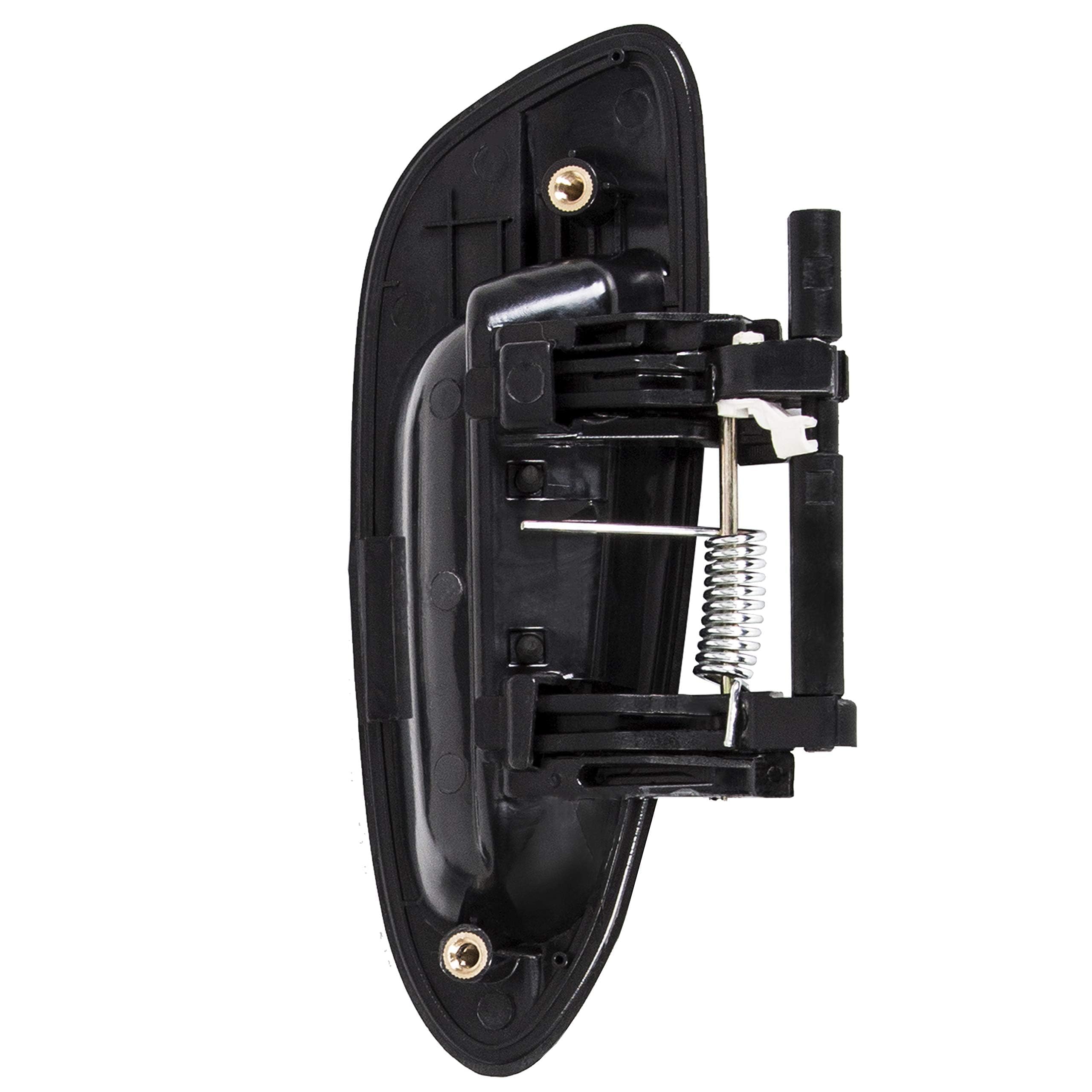 Ecotric Door Handle Rear Left Smooth Black Exterior Outside Compatible With 2002-2006 Nissan Altima Part # Ni1520112; 82607-8J00