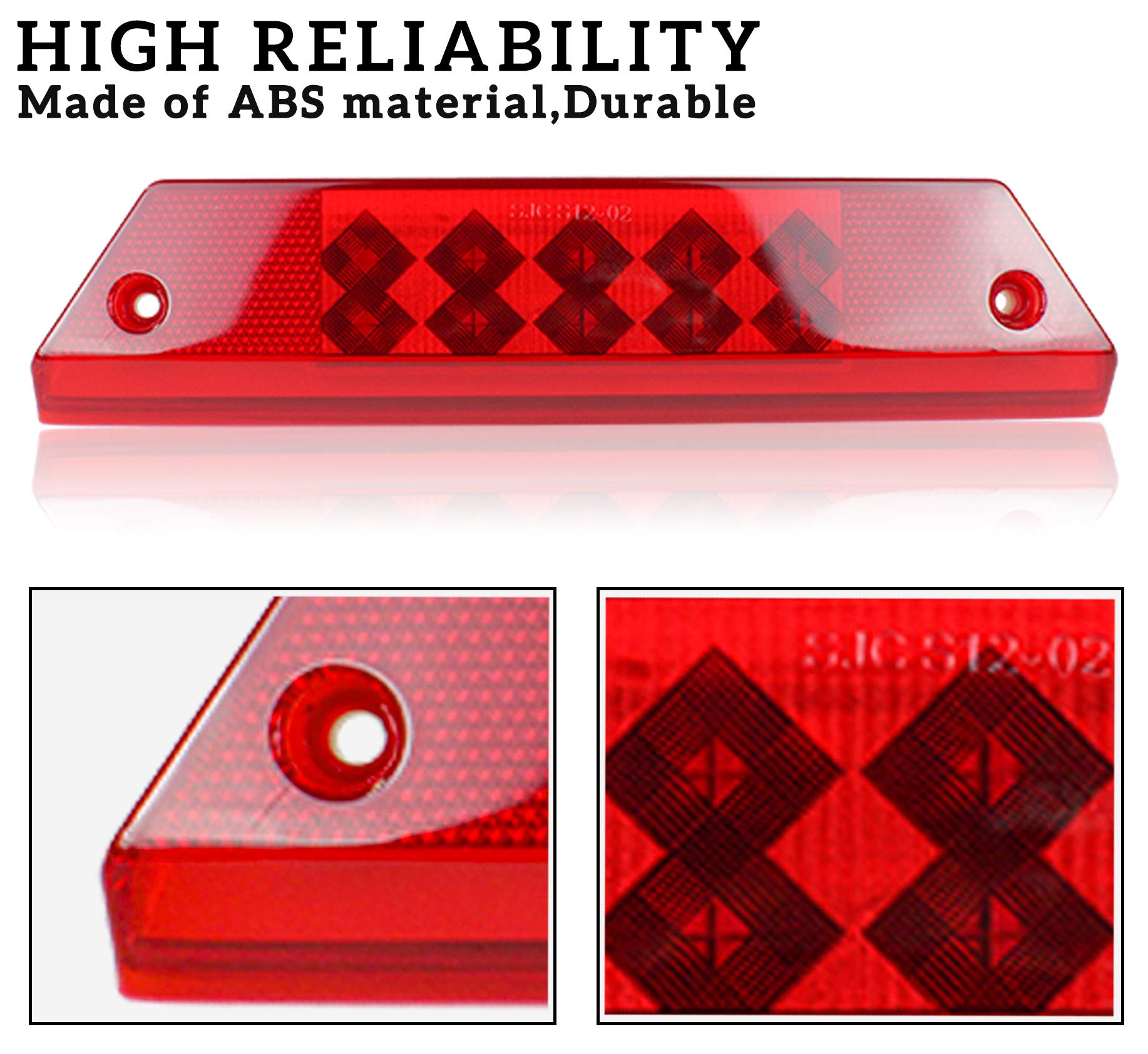 SAUTVS 1PCS LED Taillight for Ranger, Red Brake Stop Tail Light Rear Lamp for Polaris Ranger 800 700 900 2012-2016 Accessories (