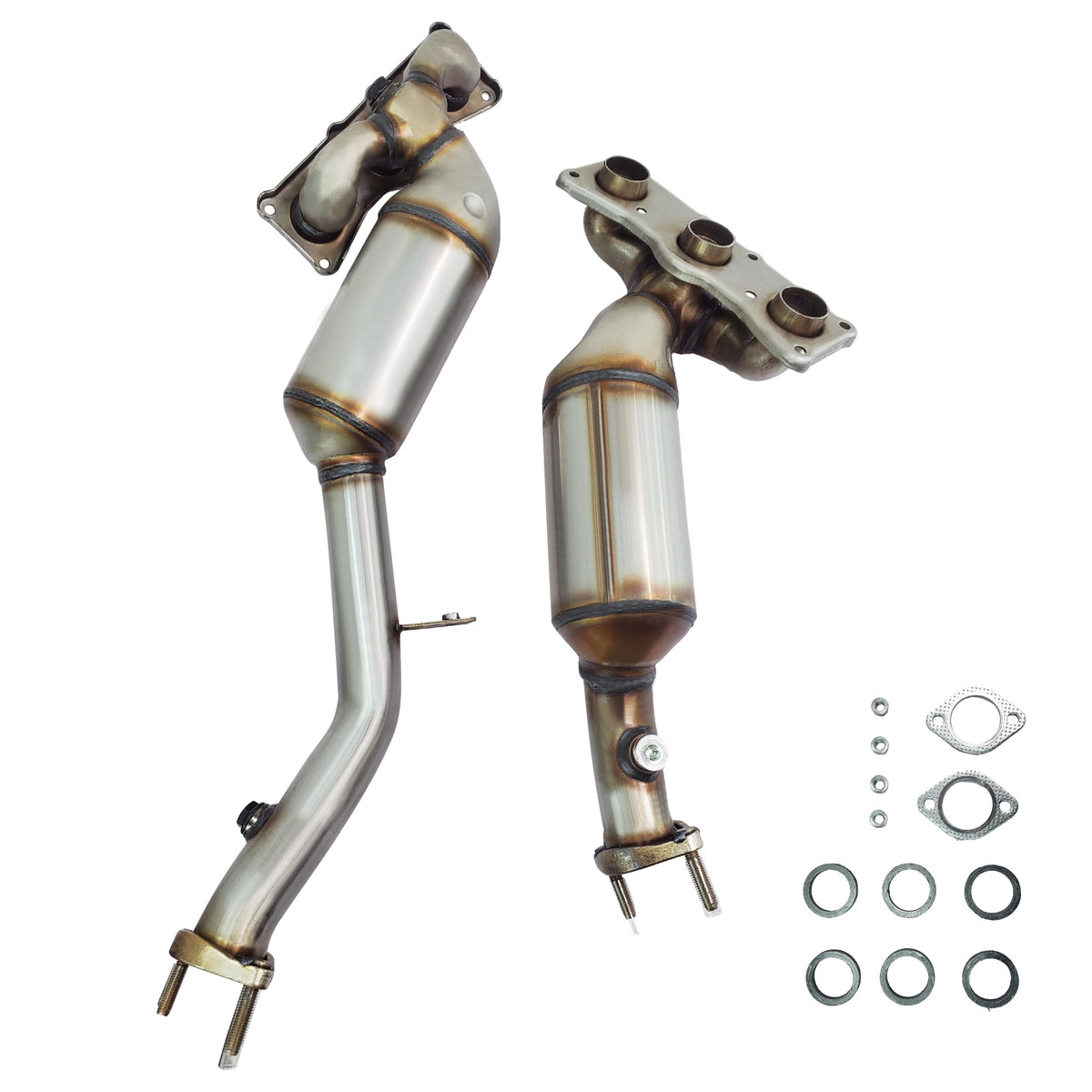 Sarotin Front & Rear Catalytic Converter Compatible With Bmw 128I 3.0L L6 2008-2010, Bmw 328I 3.0L L6 2009-2012, Bmw 328Xi 3.0L L6 2007-2008, Bmw X5 3.0L L6 2007-2010