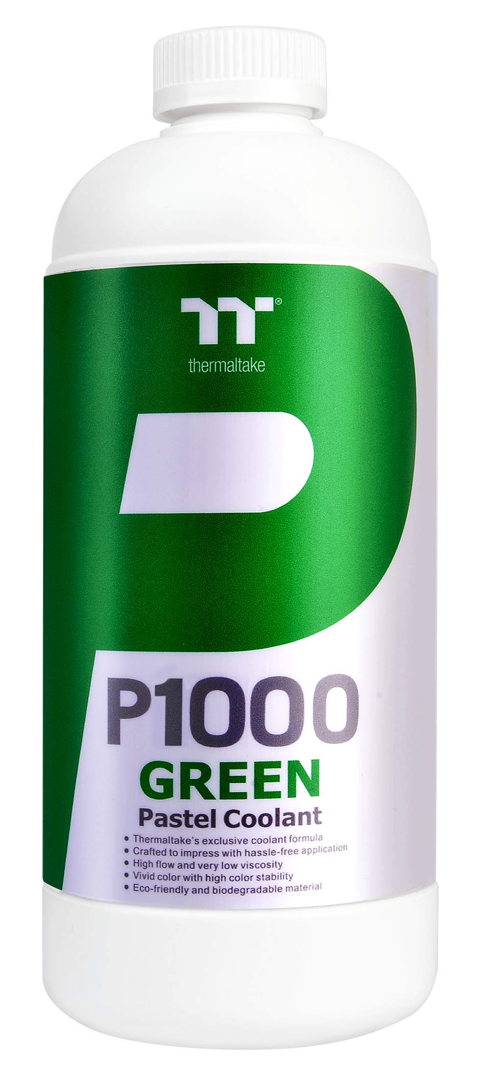 Thermaltake P1000 1000Ml New Formula Green Pastel Water Cooling Solution Anti-Corrosion Anti-Freeze Minimize Airlock Cl-W246-Os0