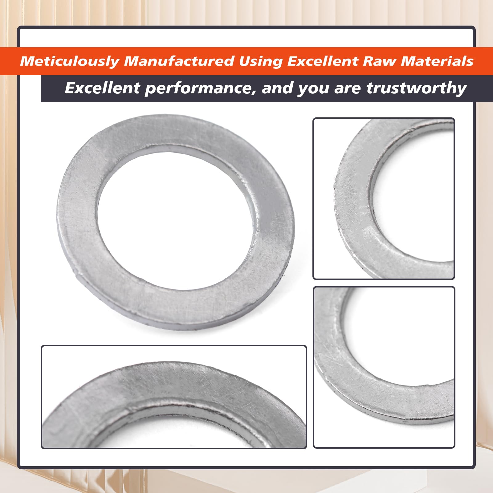 Mhrxusd 2PCS 4627714AA Exhaust Fluid DEF Injector Gasket Replacement for Dodge for Ram 2500 3500 (2013-2022) 4500 5500 (2013-201