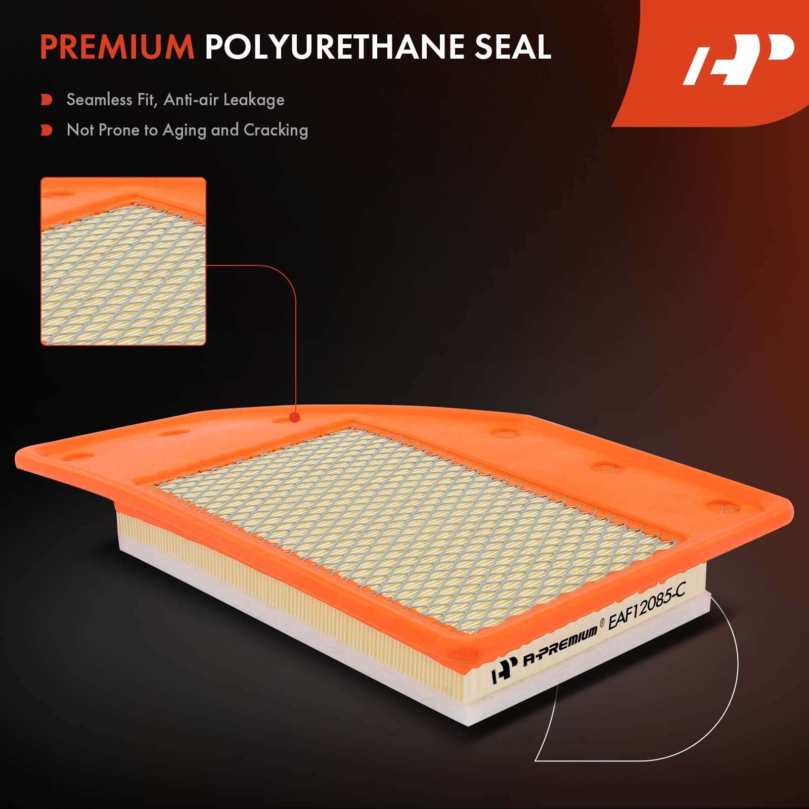 A-Premium Front Engine Air Filter Compatible With Buick Lacrosse 2018-2019 & Chevrolet Malibu 2016-2022, 1.5L 1.8L 2.5L, Flexibl