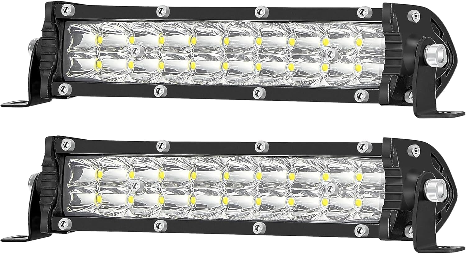 San Young 7 Inch Slim Led Light Bar, Truck Tractor Atv Utv Rzr Rc Rv Car Automotive Lawn Mower Golf Cart E-Bike Work Lights Smal