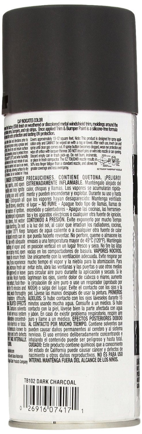 Dupli-Color Tb102-6Pk Trim And Bumper Paint - 11 Fl. Oz.