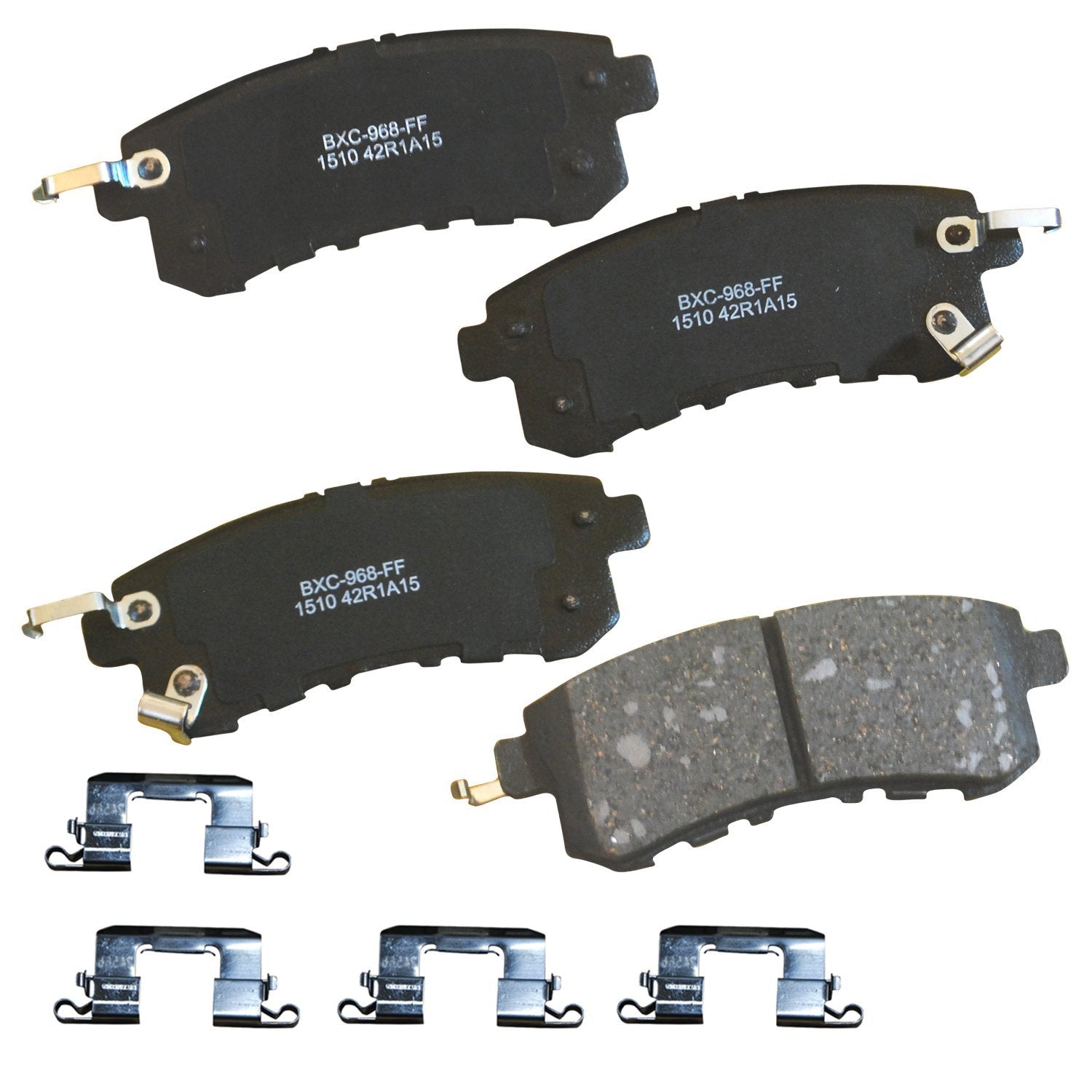 Bendix Premium Sbc1510 Ceramic Rear Brake Pads For Infiniti Qx56 2013-2011, Qx80 2024-2014, Nissan Armada 2023-2017