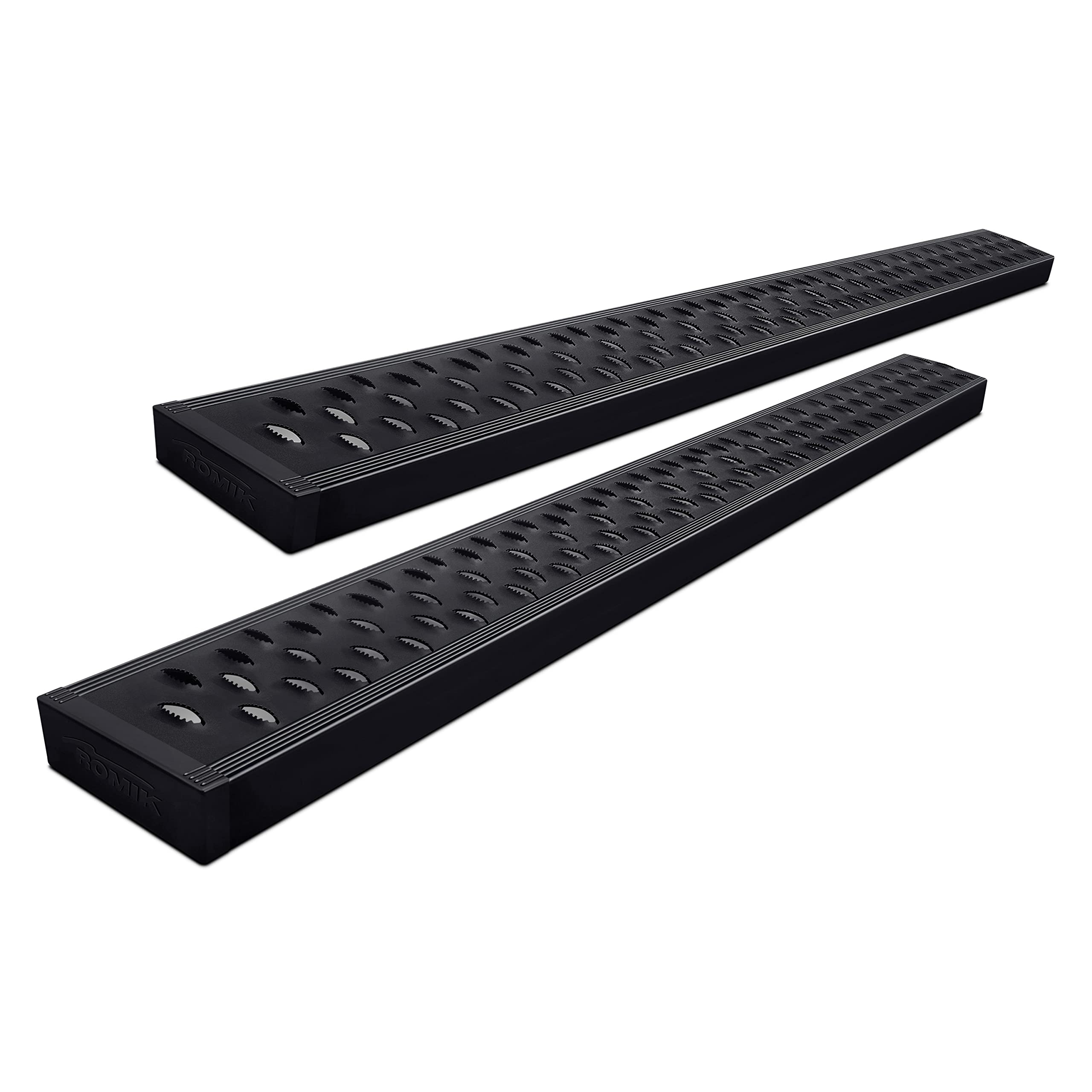 Romik 82372429-6.5' Rpd-T Series Cab Length Black Running Boards