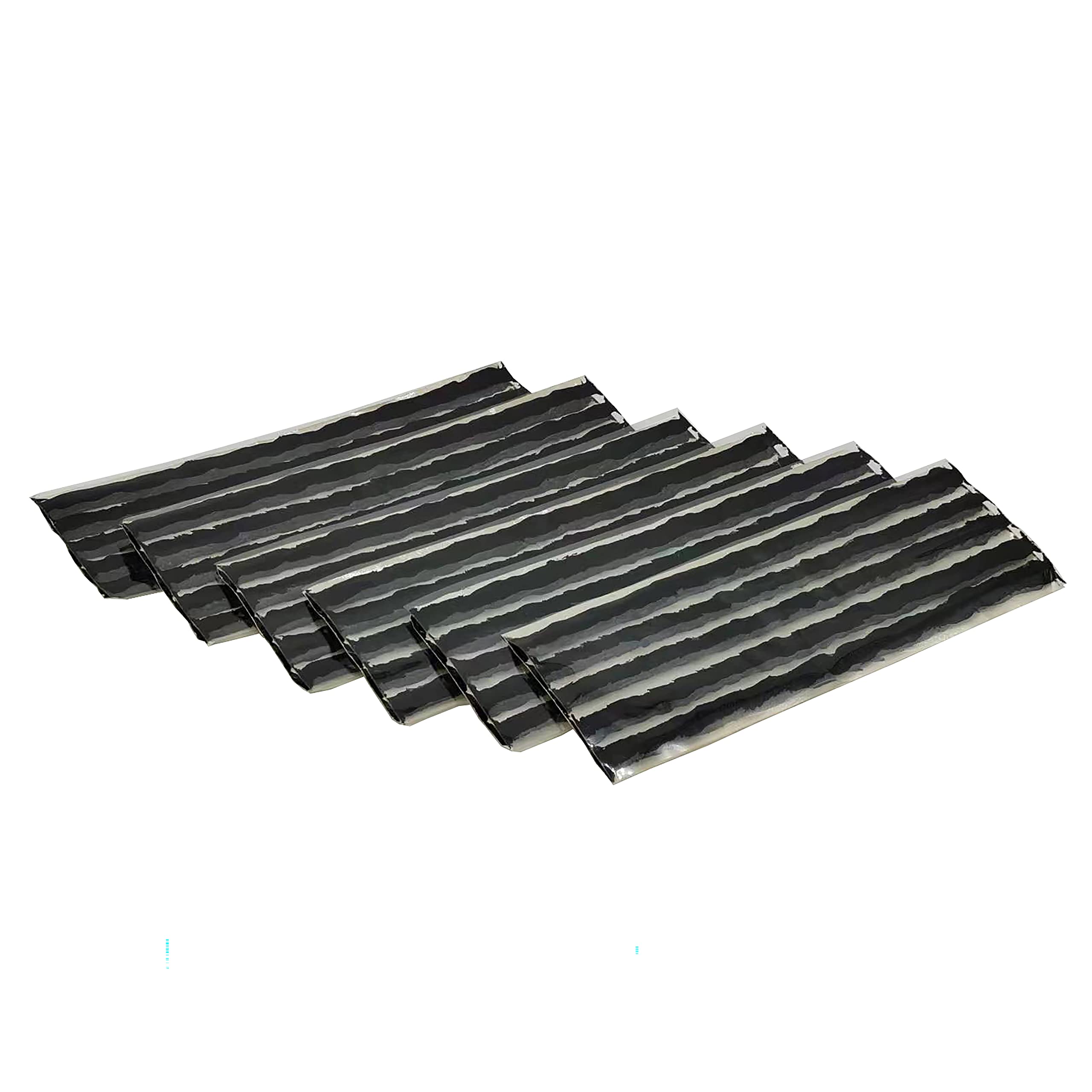 Zerint Ts-260D30 Tire Repair Strings Rubber Strip 30Pcs 1/4'' X 8'' Black,Tire Repair Plugs Self Vulcanizing Tire Puncture Repai