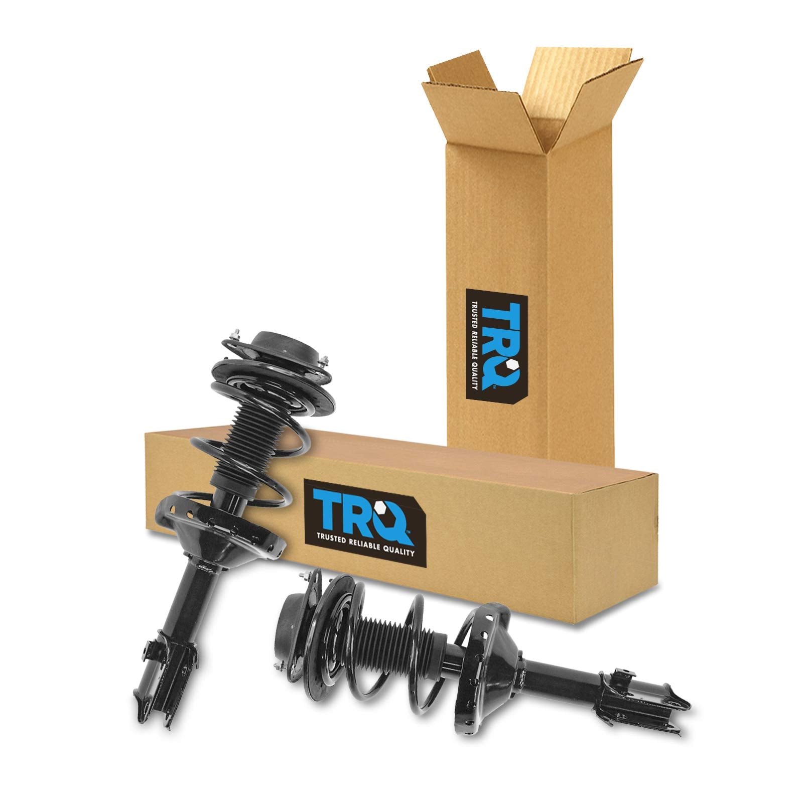 Trq Front Strut & Coil Spring Assembly Set Driver & Passenger Sides Compatible With 05-09 Subaru Legacy