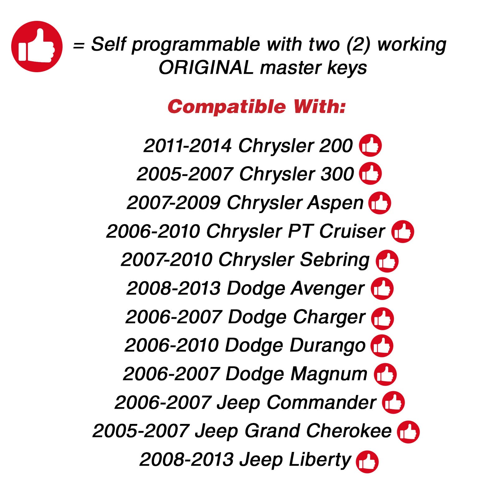 Keylessoption Keyless Entry Remote Control Uncut Car Key Fob Replacement For Oht692427Aa Kobdt04A Red (Pack Of 2)