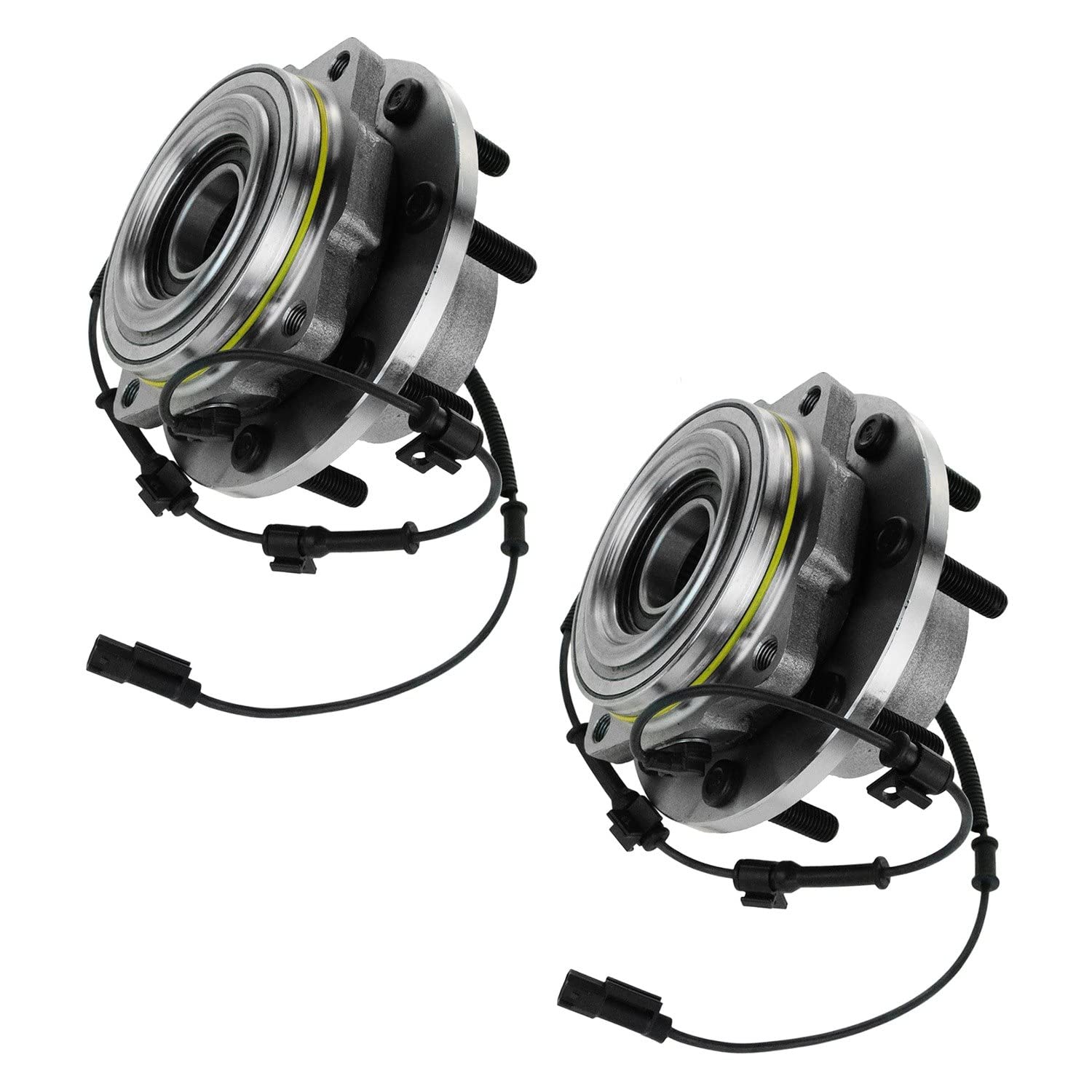 Trq Front Wheel Hub Bearings Assembly Set Compatible With 2011-2016 Ford F-350 Super Duty