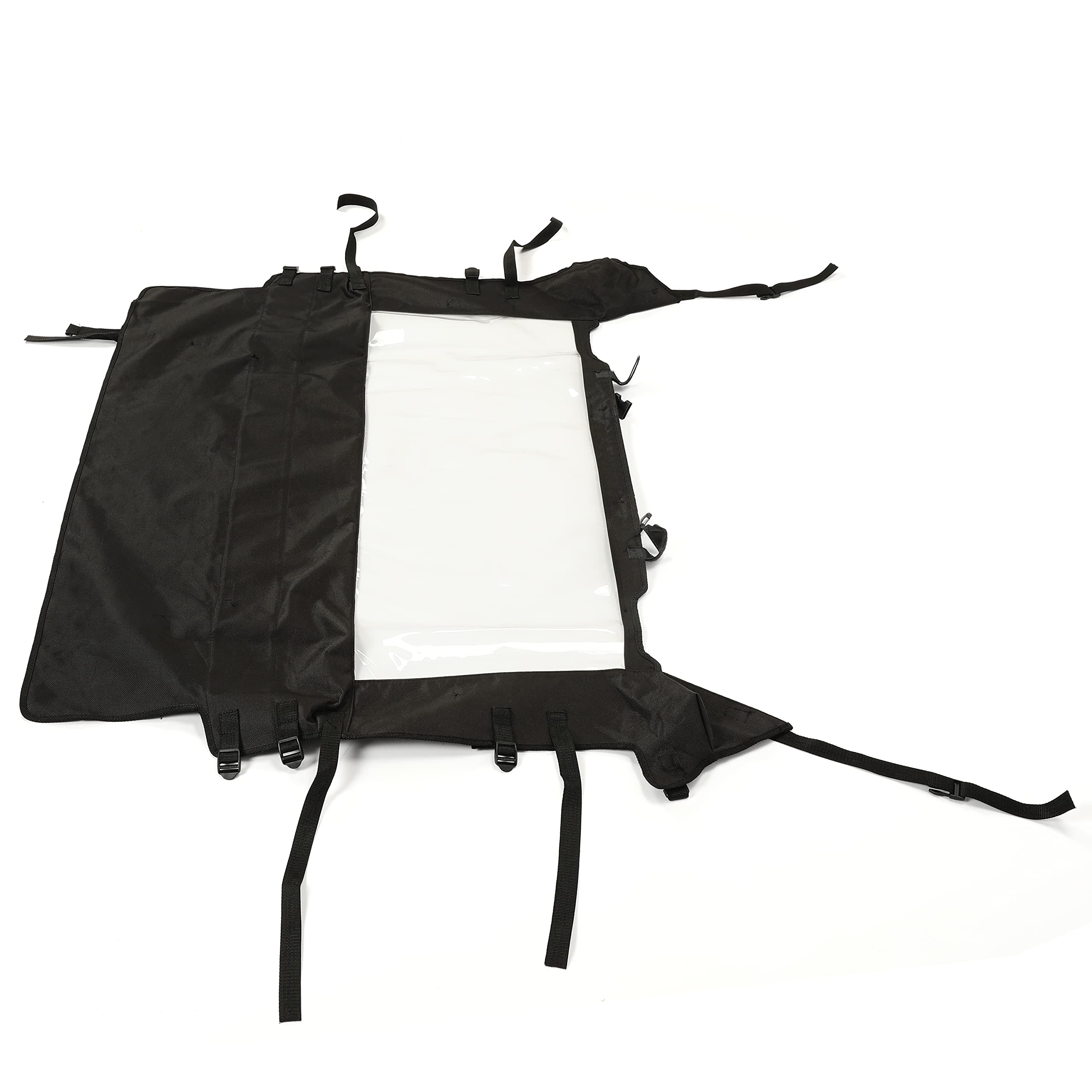 HECASA Rear Windshield Compatible with 2014-2022 Polaris RZR 900 1000 XP 4 Turbo EPS Trail Full Rear Windscreen Soft Windproof B