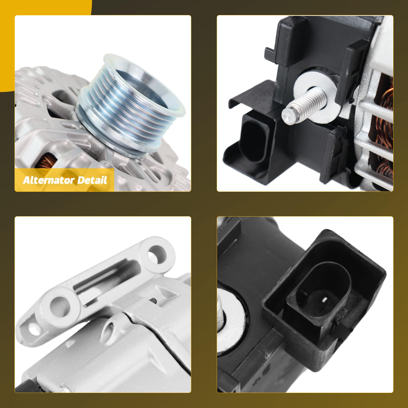 YINAVAGAD 0009061722 Alternator for Mercedes-Benz C43 AMG C450 AMG C400 E43 AMG E400 E450 CLS400 SL400 SL450 GL450 GLC43 AMG GLE