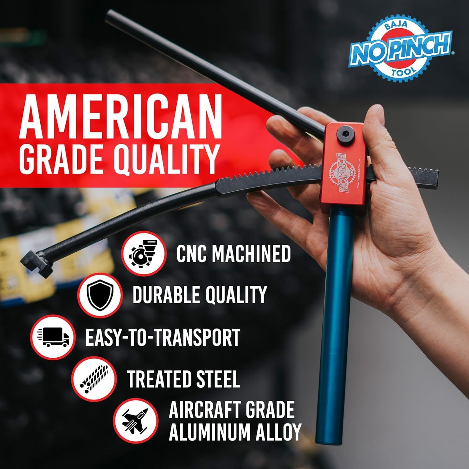 Baja No Pinch Original Tire Changing Kit - Dirt Bike Tire Changing Tools for Enduro and Motocross - Compact Dirt Bike Tire Chang