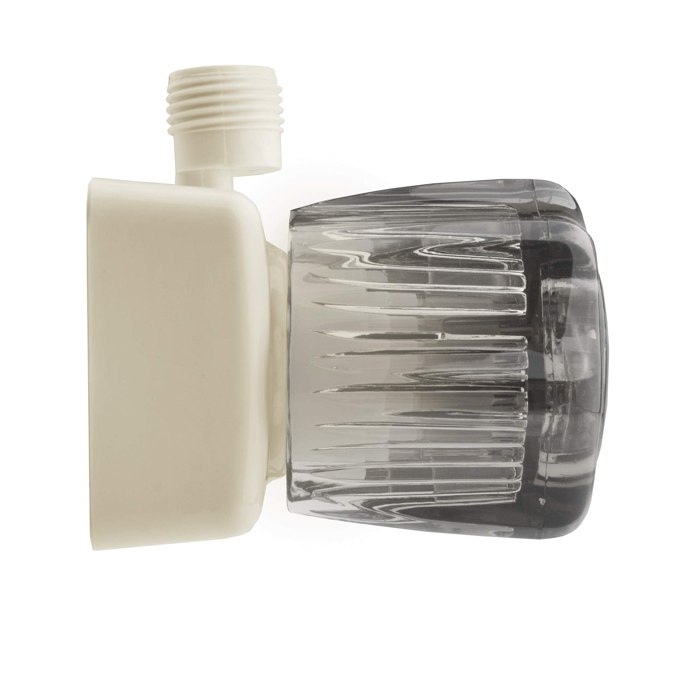 Dura Faucet Df-Sa100S-Bq Rv/Motorhome/Trailer Shower Faucet Valve Diverter With Smoked Acrylic Knobs (Bisque Parchment)