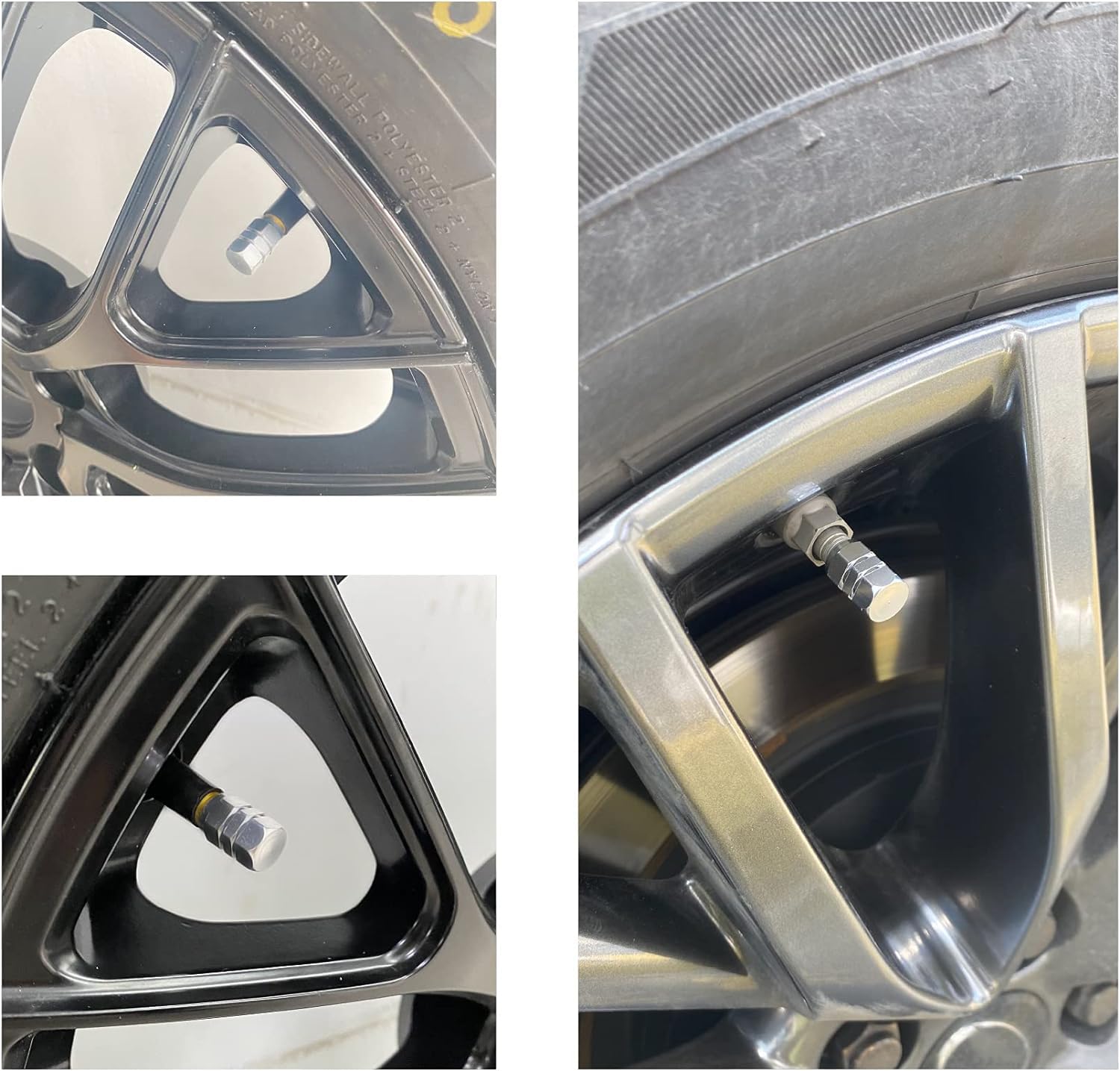 Justtop Car Tire Valve Stem Caps, 12Pcs Air Caps Cover, Universal For Cars, Suvs, Bike, Trucks And Motorcycles-Silver