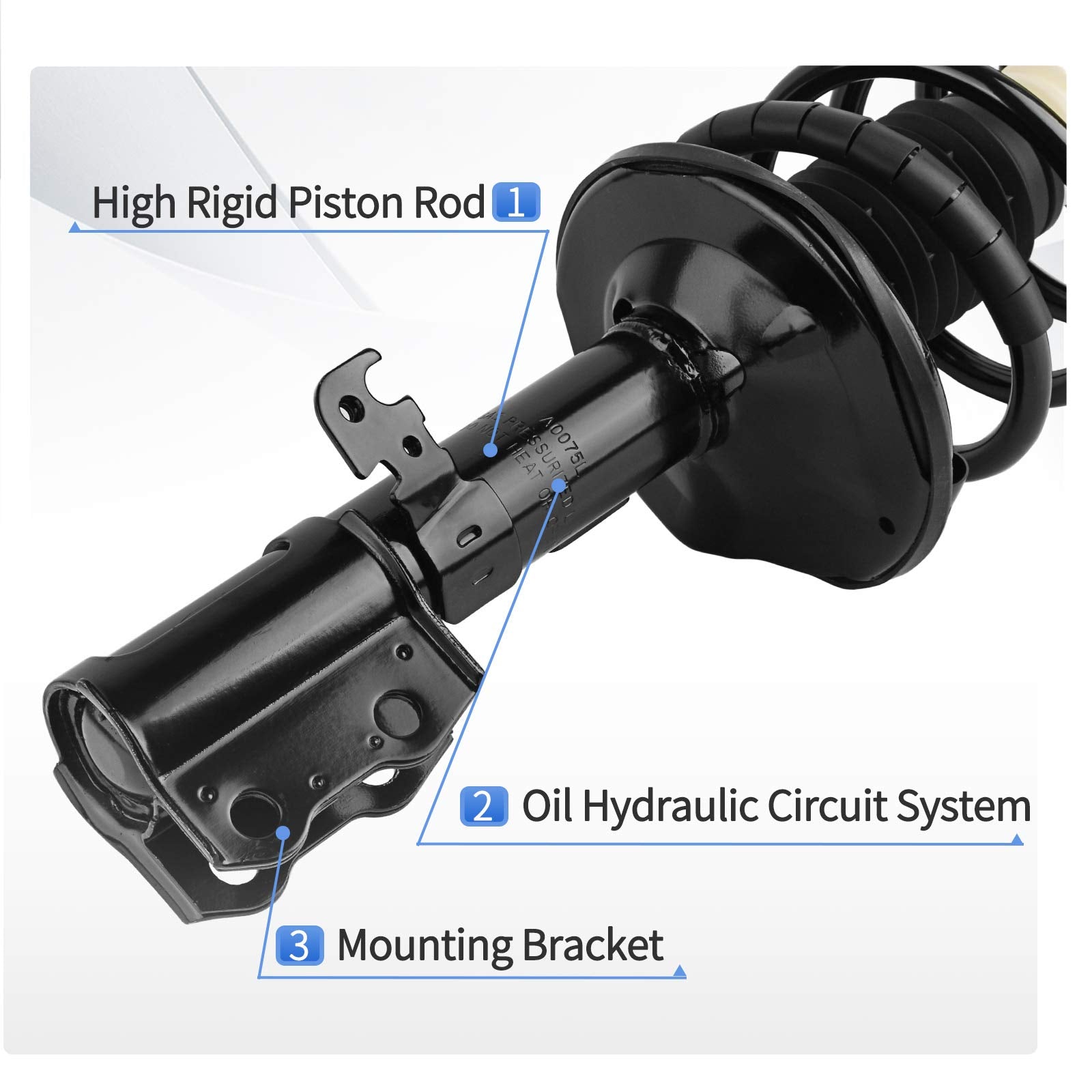 Yitamotor Front Complete Struts Quick Strut Compatible With 2003-2008 Corolla