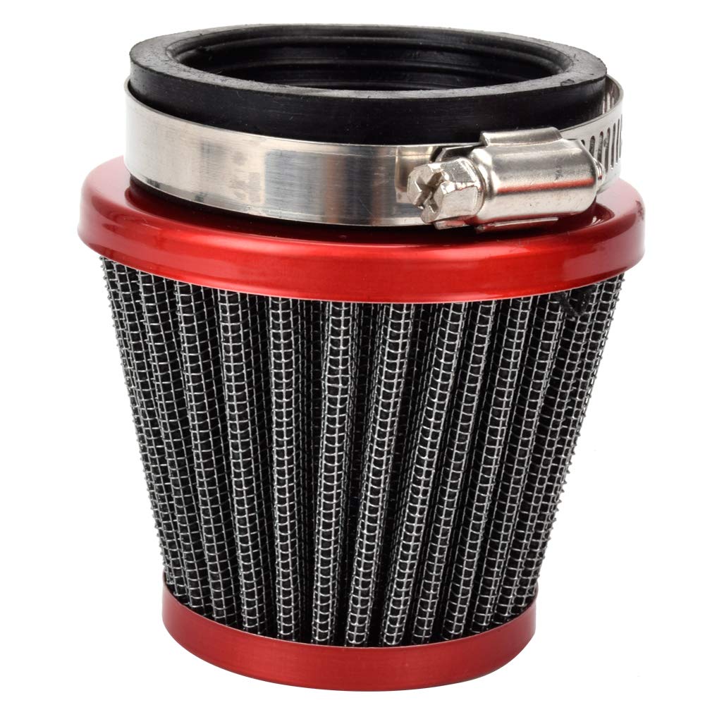 HIAORS 48mm to 50mm Air Intake Filter Cleaner for Honda CB 250 Yamaha DT250 DT250MX Suzuki GS250 GS250T Kawasaki Ninja 250 300 S