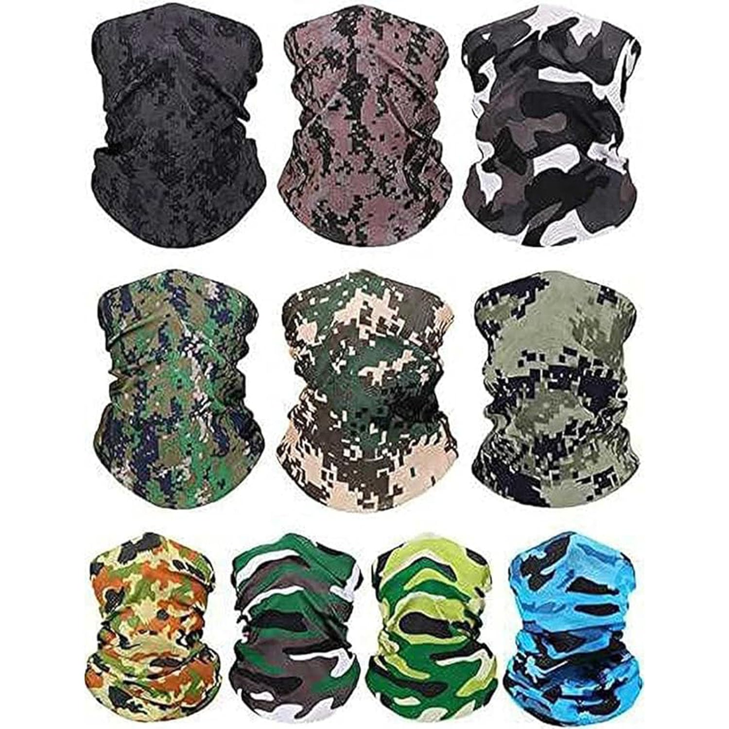 Tendsy Motorcycle Face Mask Balaclava For Men & Women | Uv Protection Neck Gaiter Bandana | Windproof Sun Protection Head Wrap |