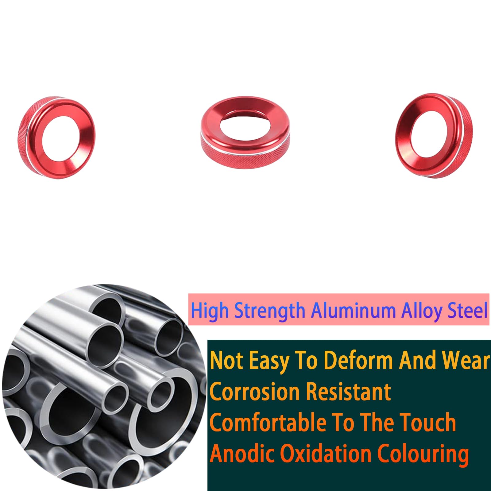 Tyifxom for Toyota C-HR/Camry/Camry Hybrid/Corolla/Corolla Hatchback/Sienna/Tacoma/Venza 8-inch or 7-inch Touchscreen knob Trims