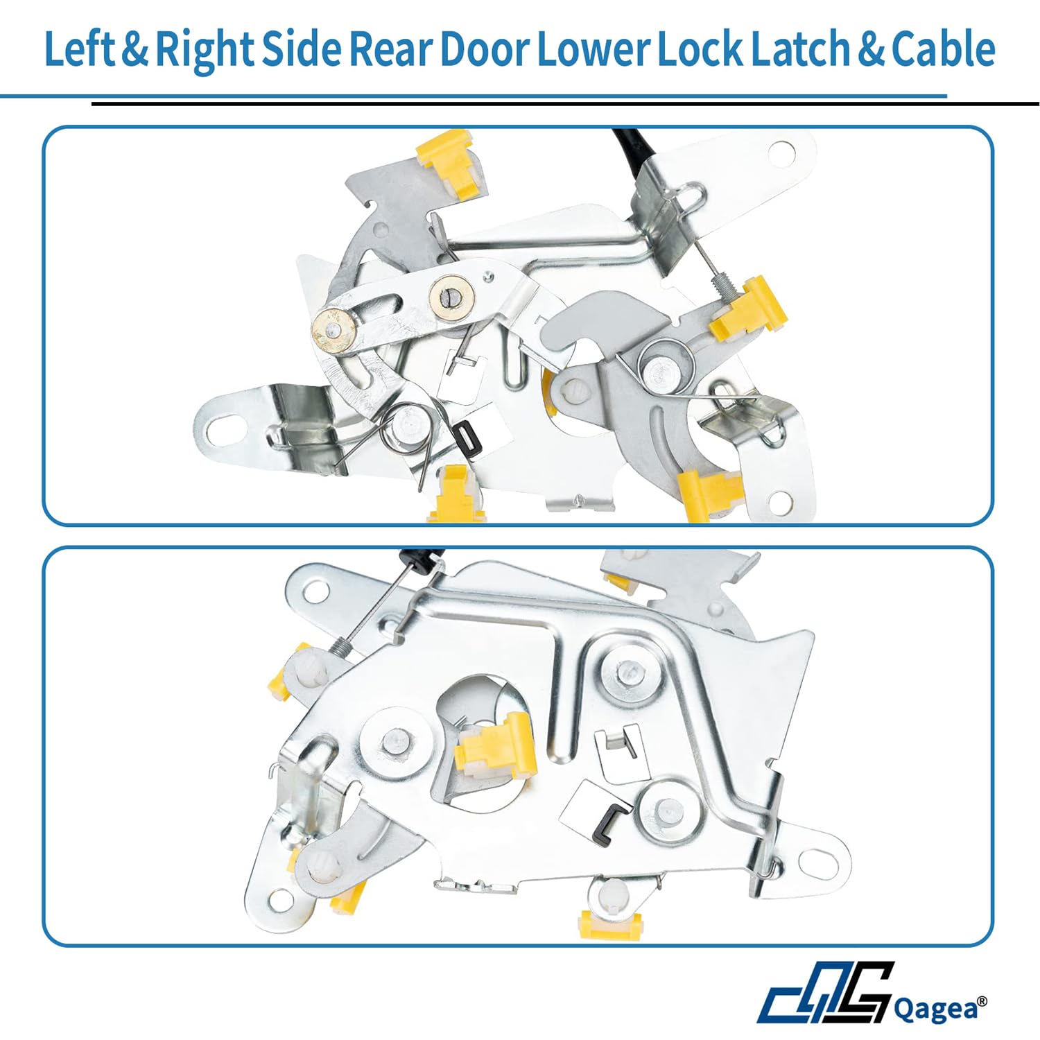 Rear Door Lower Lock Latches - Driver Left & Passenger Right Side - Replacement For 1997-2003 Ford F-150 F-250 Hd Super Duty Lob
