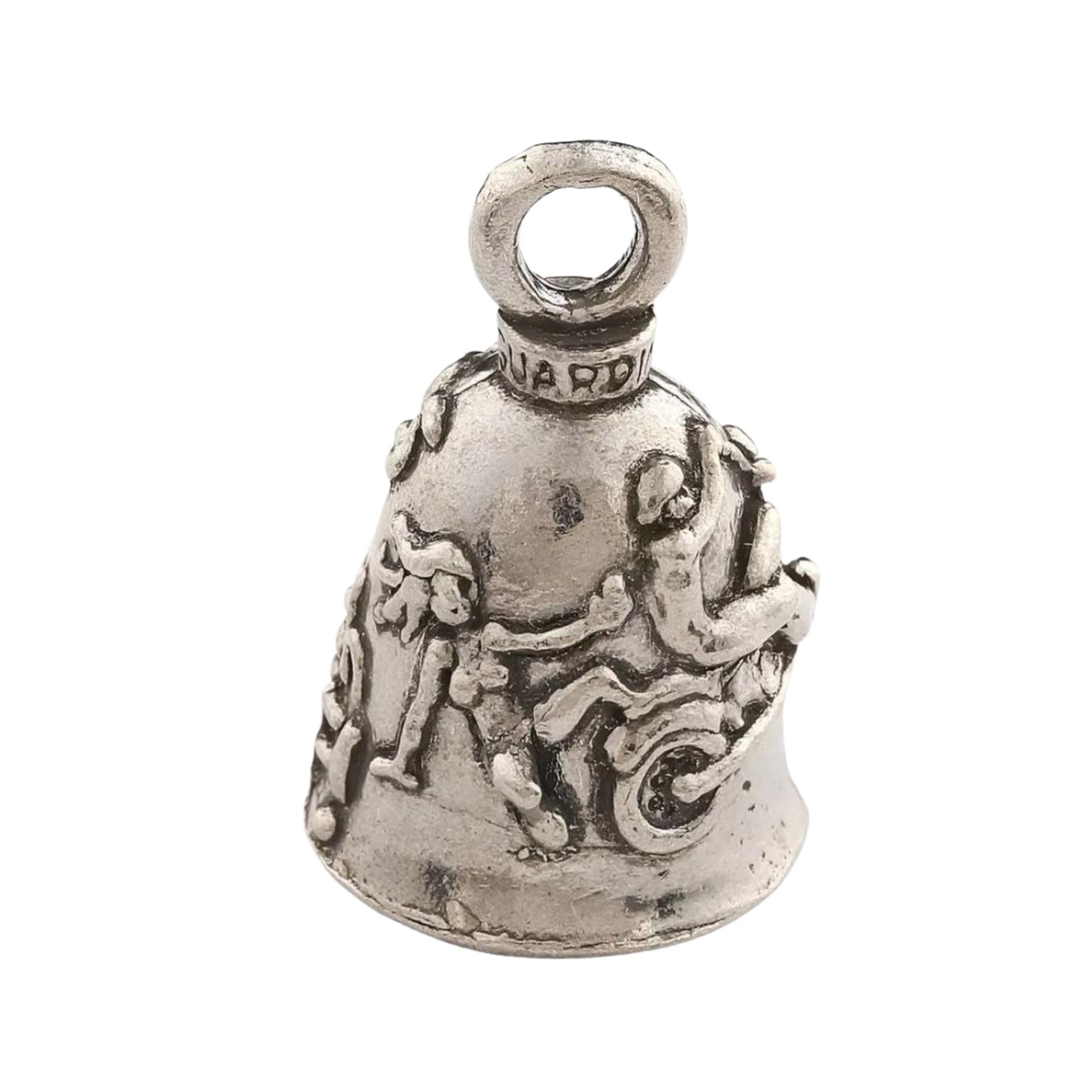 Guardian Bell Oops The Bitch Fell Off Good Luck Bell W/Keyring & Black Velvet Gift Bag | Motorcycle Bell | Lead-Free Pewter | Go